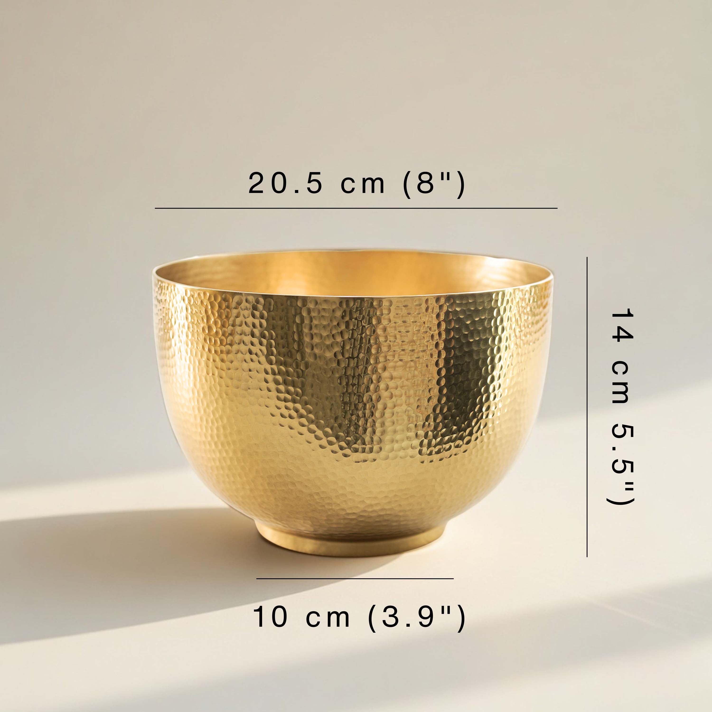 Elegant Bowl Metal Flower Vase