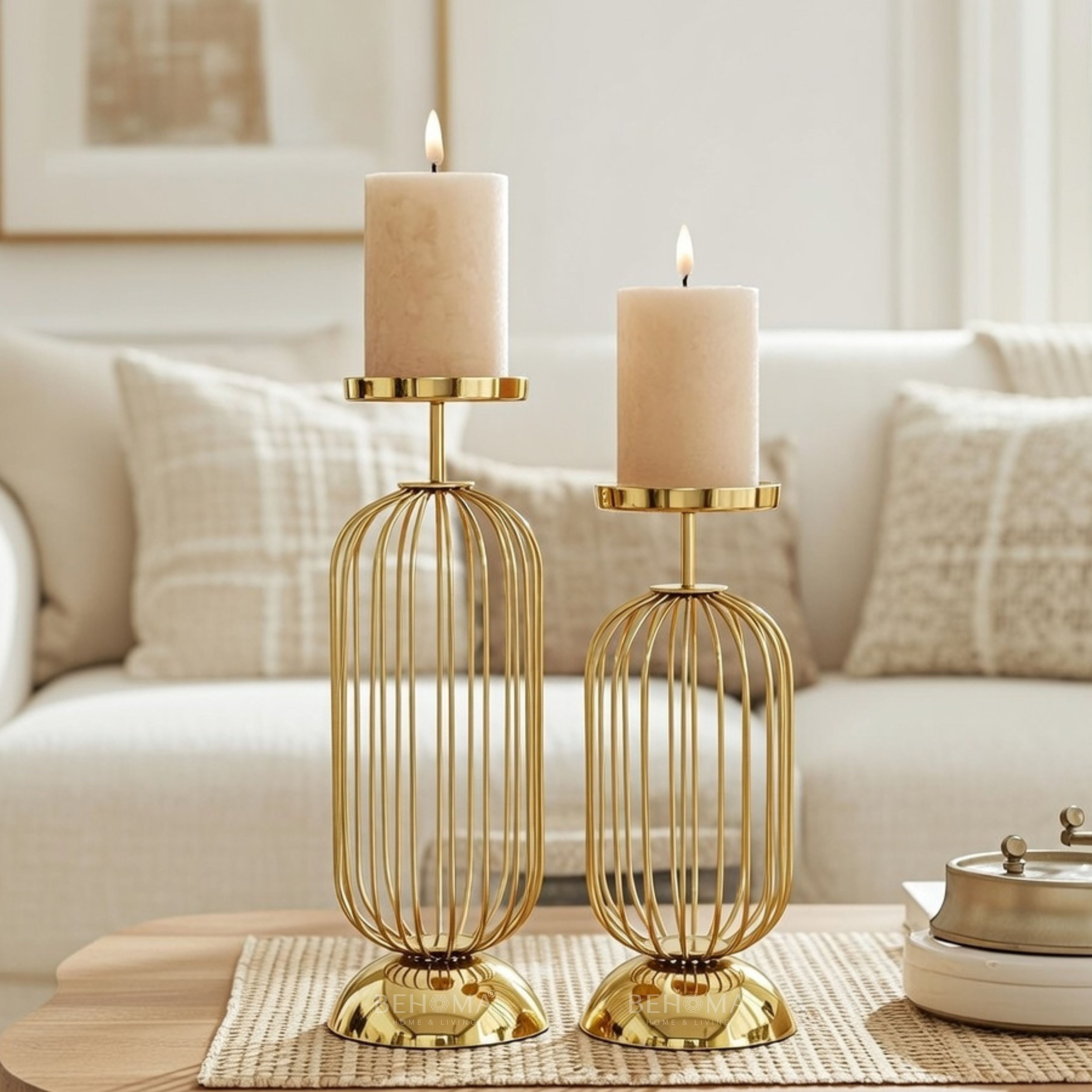 Cage Candle Holder Set