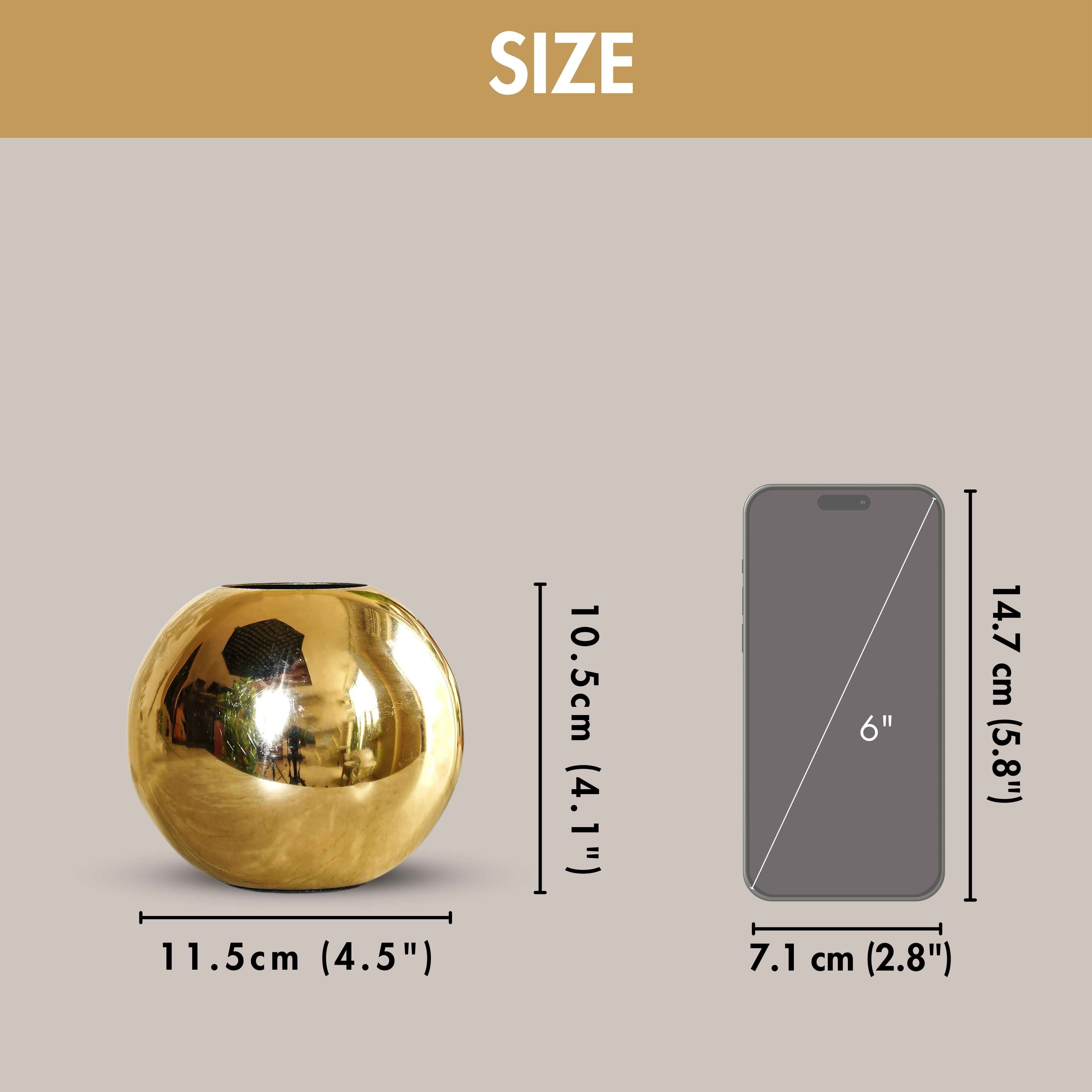 Small Ball Vase, Mothers Days gift Birthday gift