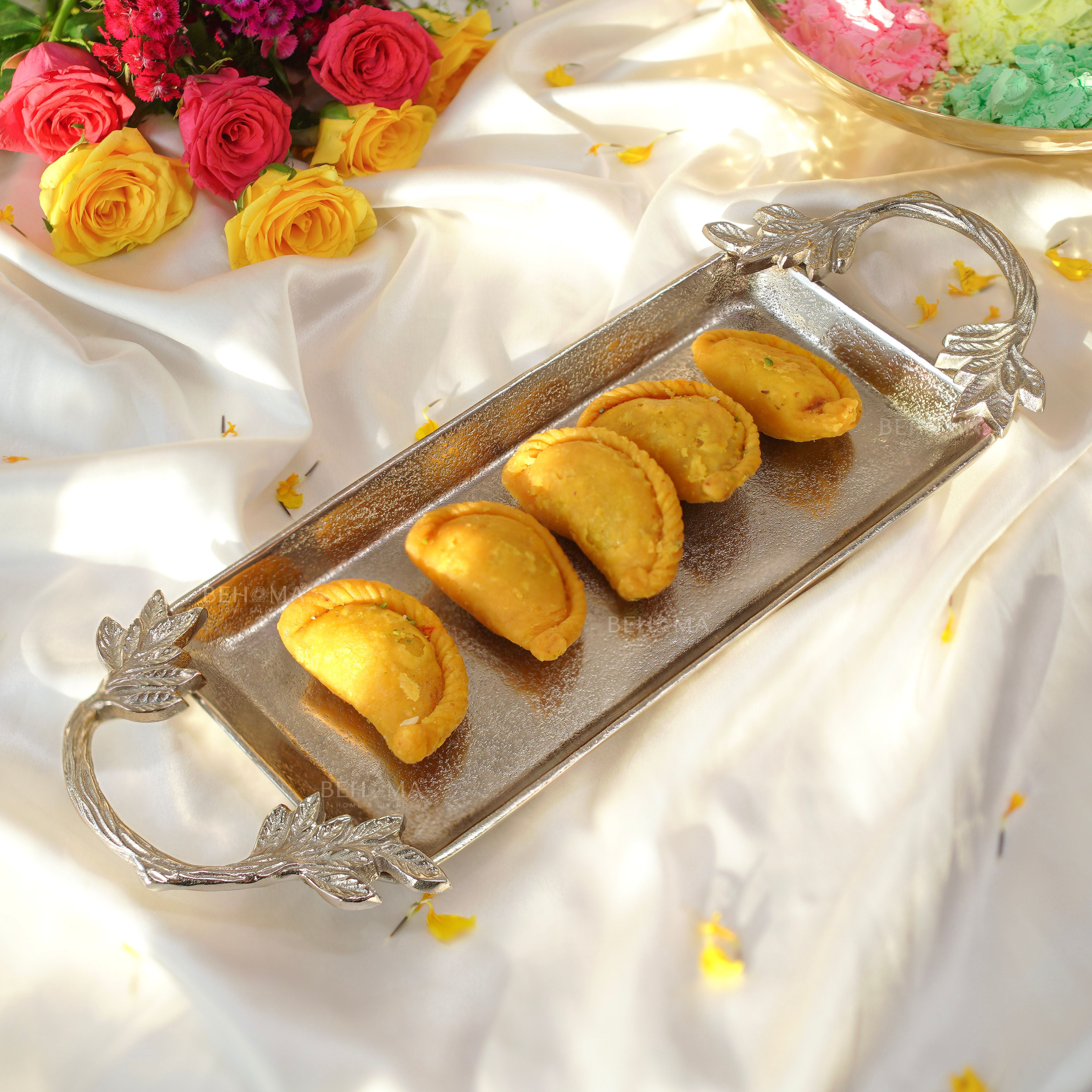 Leaf Essence Tray, Silver