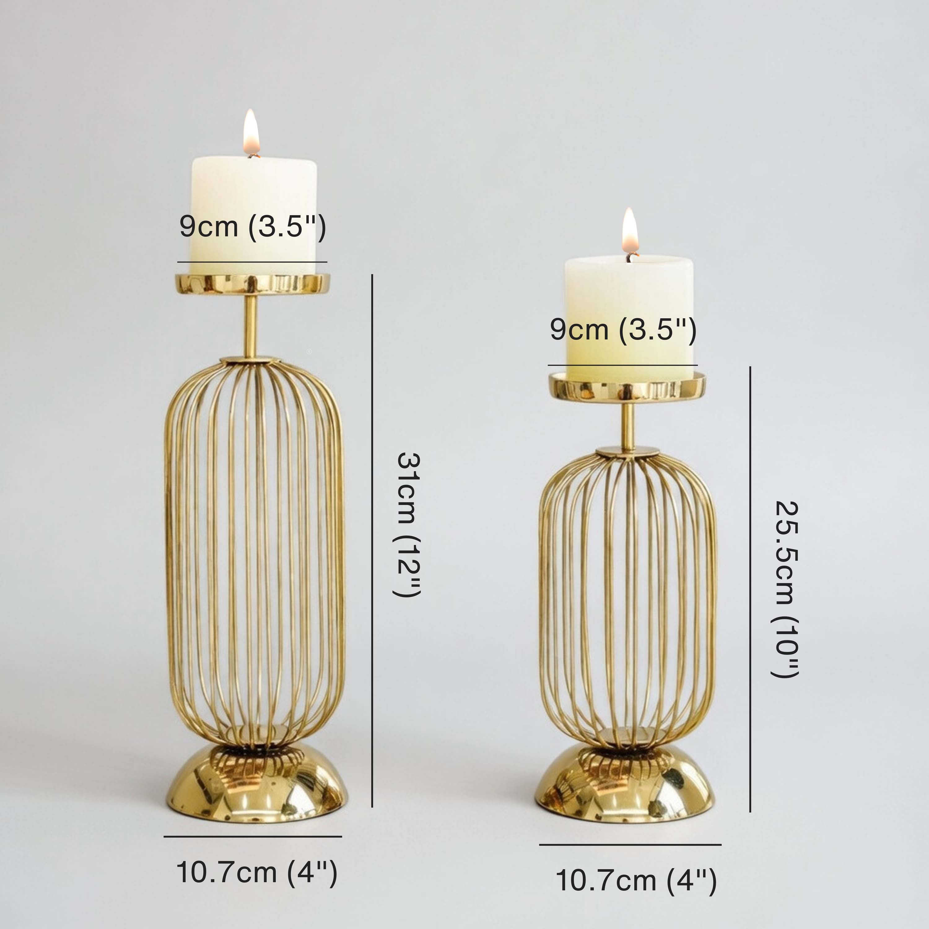 Cage Candle Holder Set