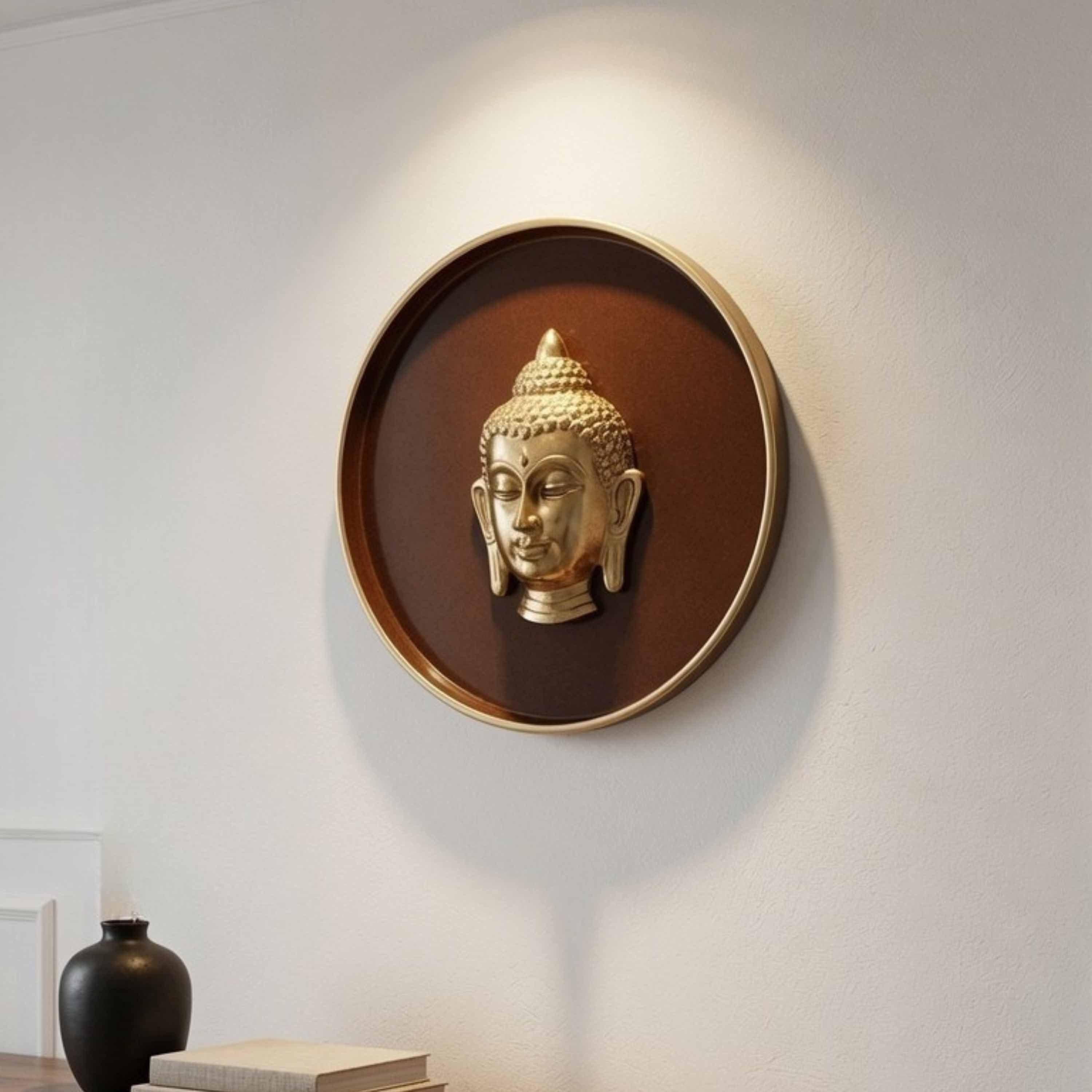Buddha Wall Plate, 10 Inch