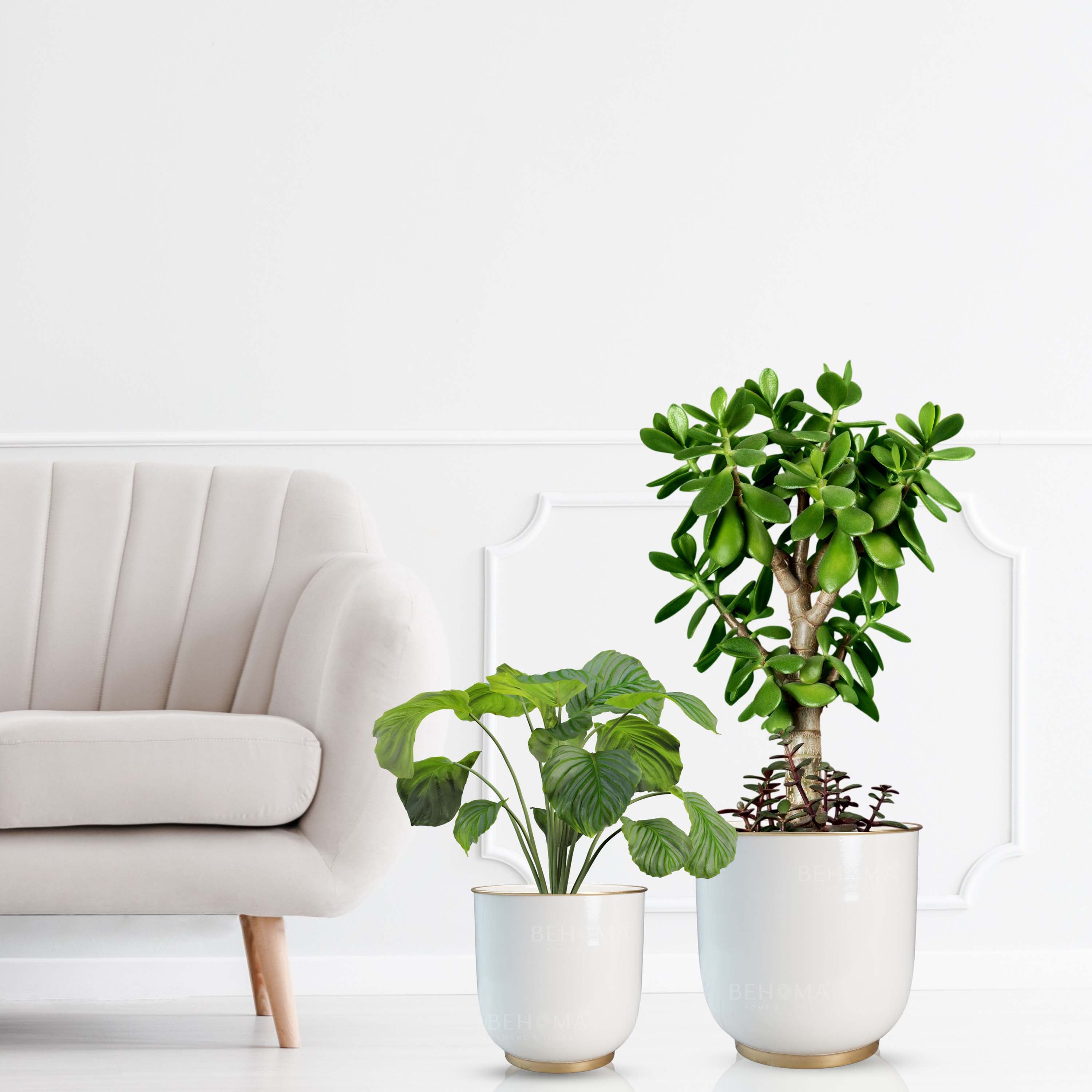 Floor Metal Planter, Set (Pot Only)