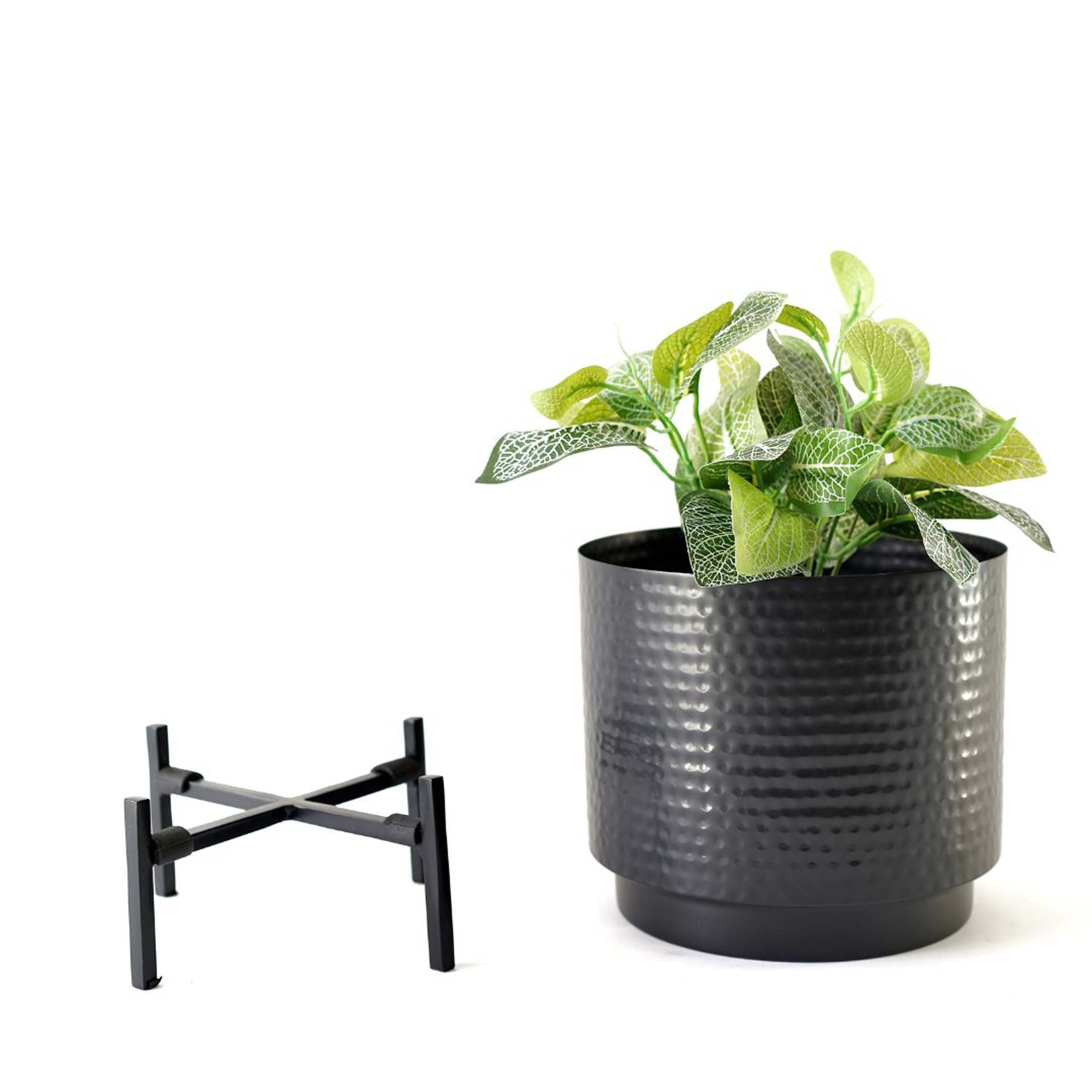 Hammered Metal Planter, Large (Planter Only)
