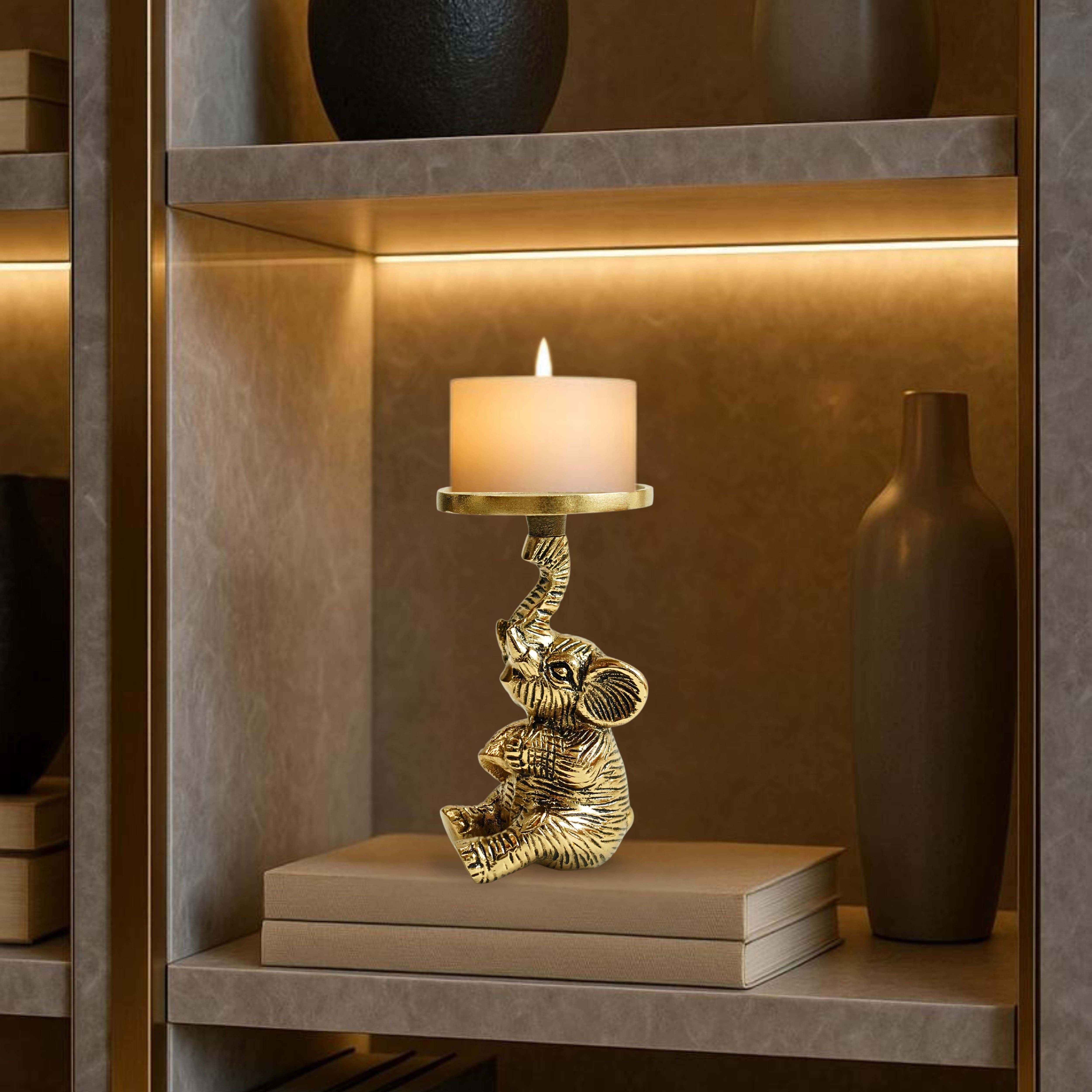 Baby Elephant Candle Holder