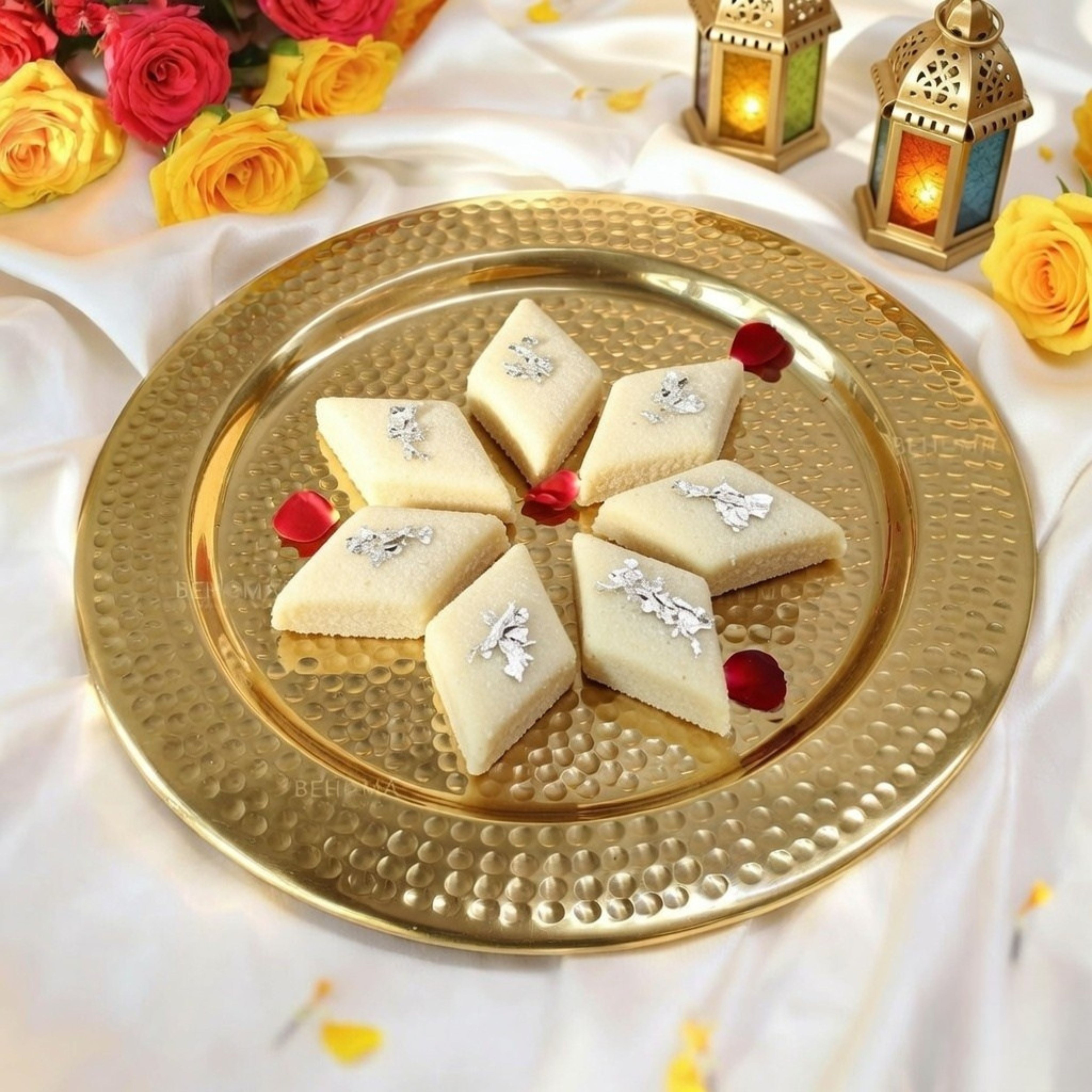 Metal Hammered Platter, Small