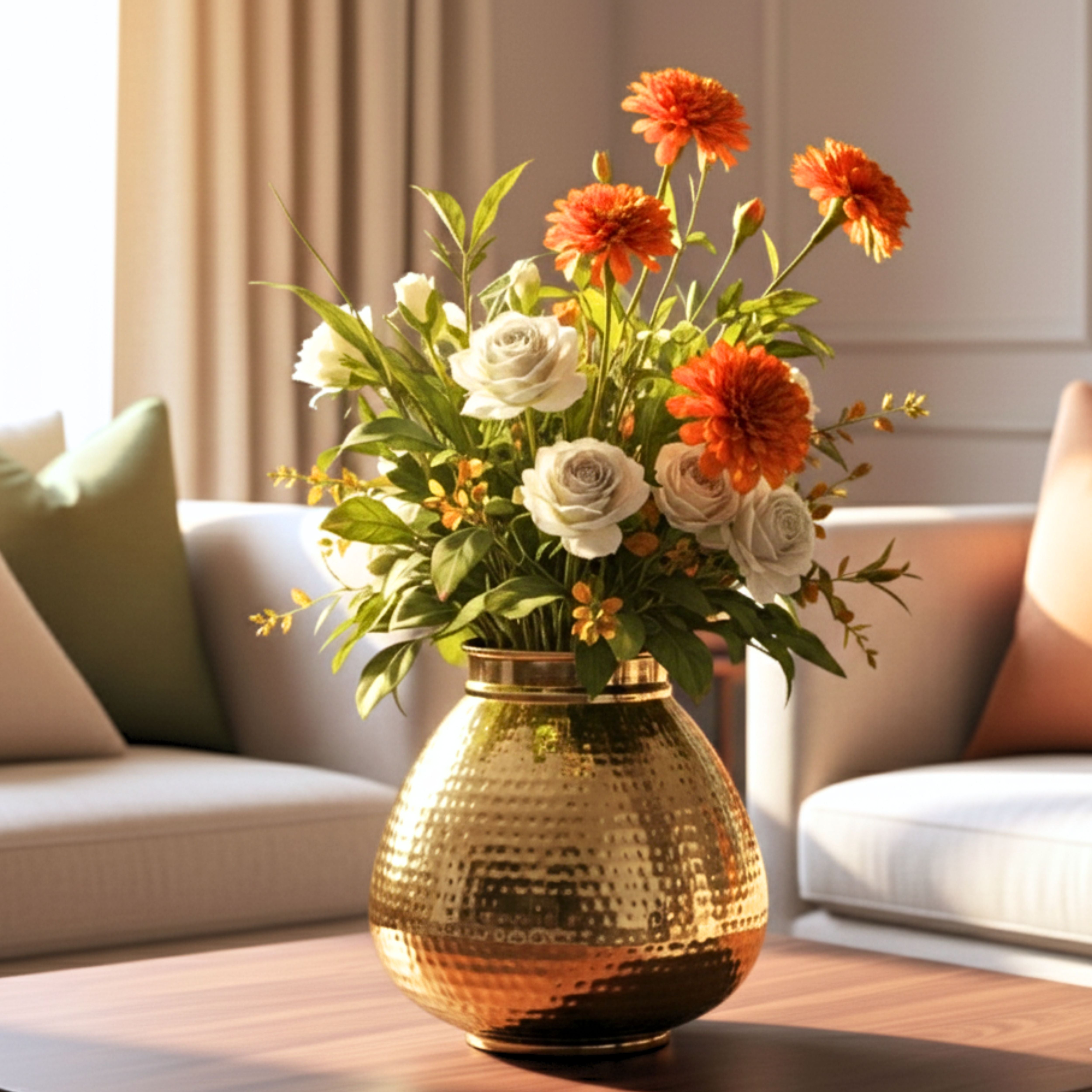 Matki Style Metal Flower Vase