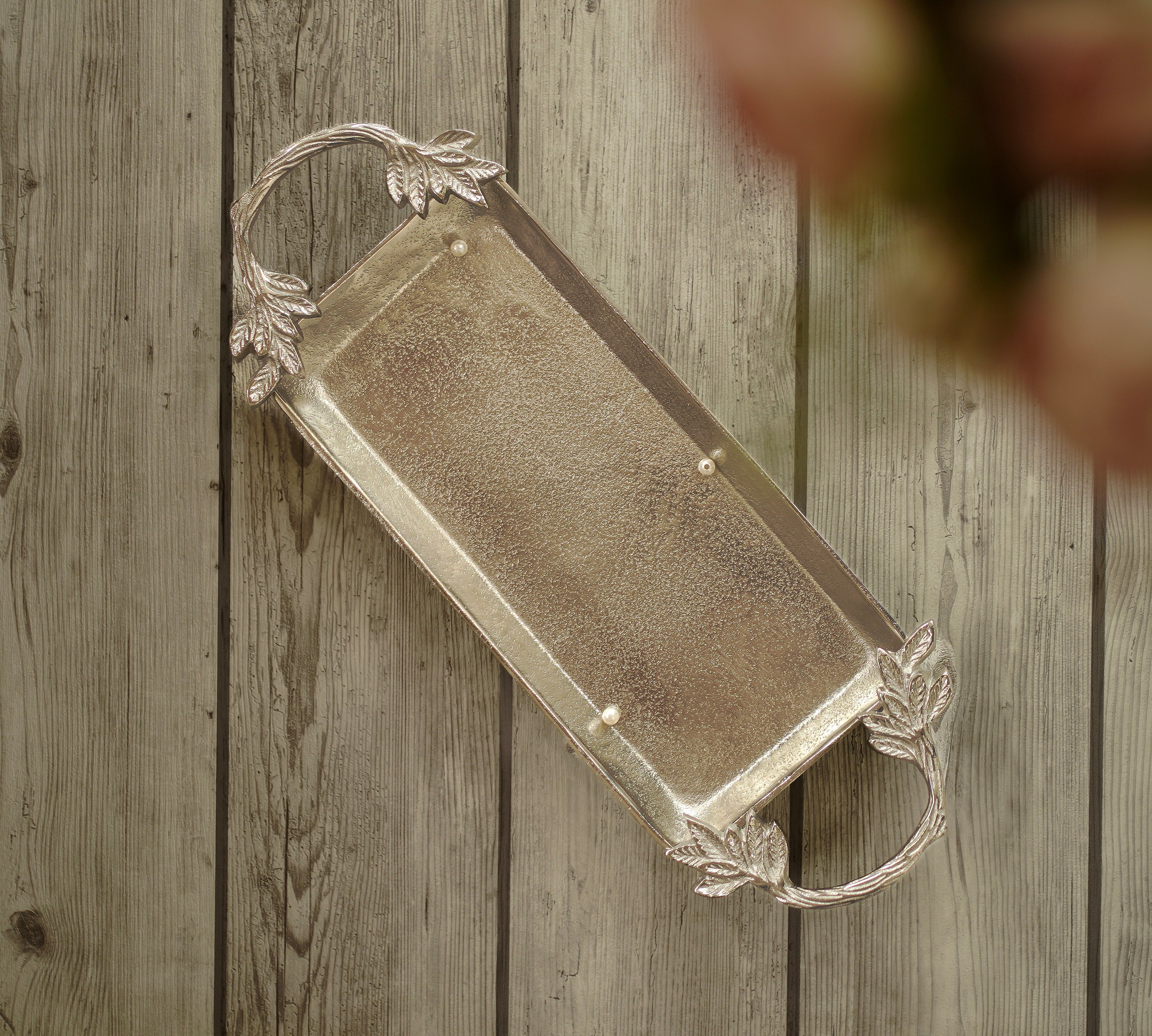 Leaf Essence Tray, Silver