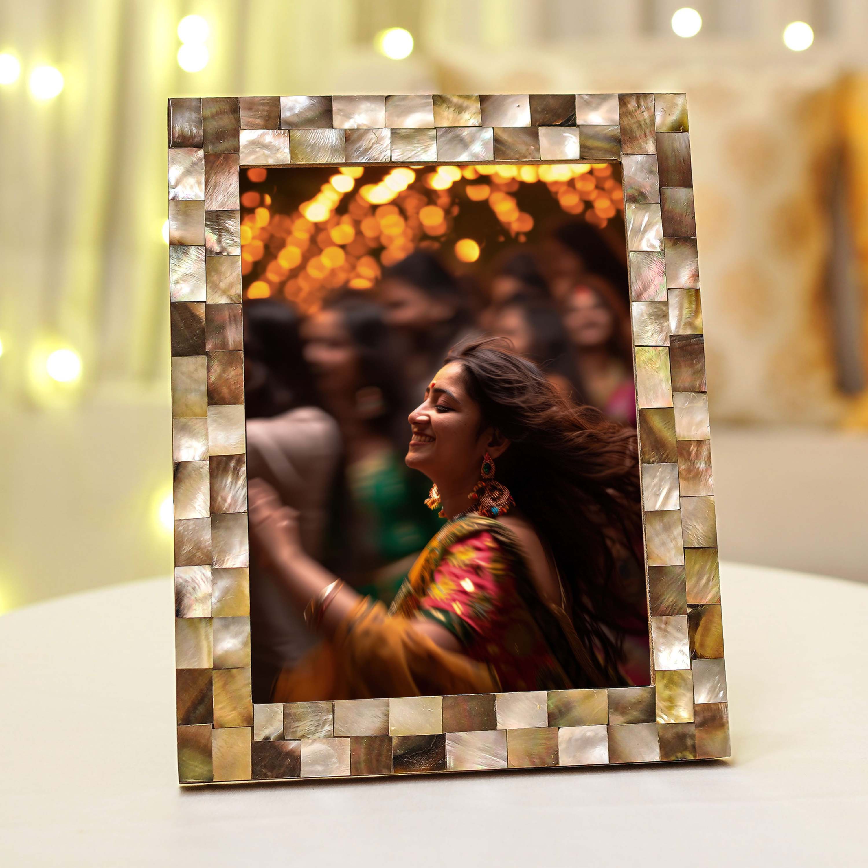 Pearl Photo Frame Black - 6x8