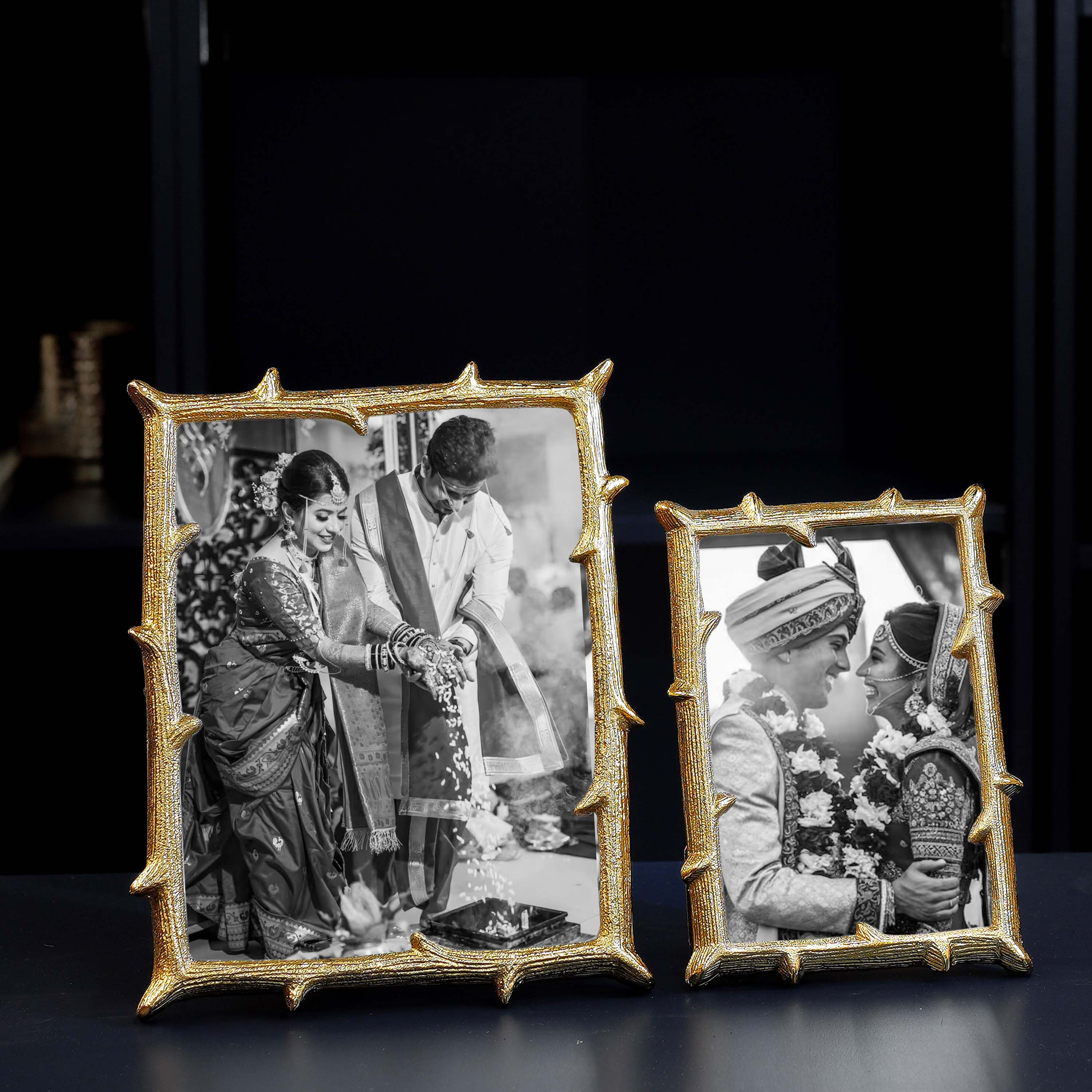 Metal Photo frame, anniversary gifts, gifts for mom, gift set