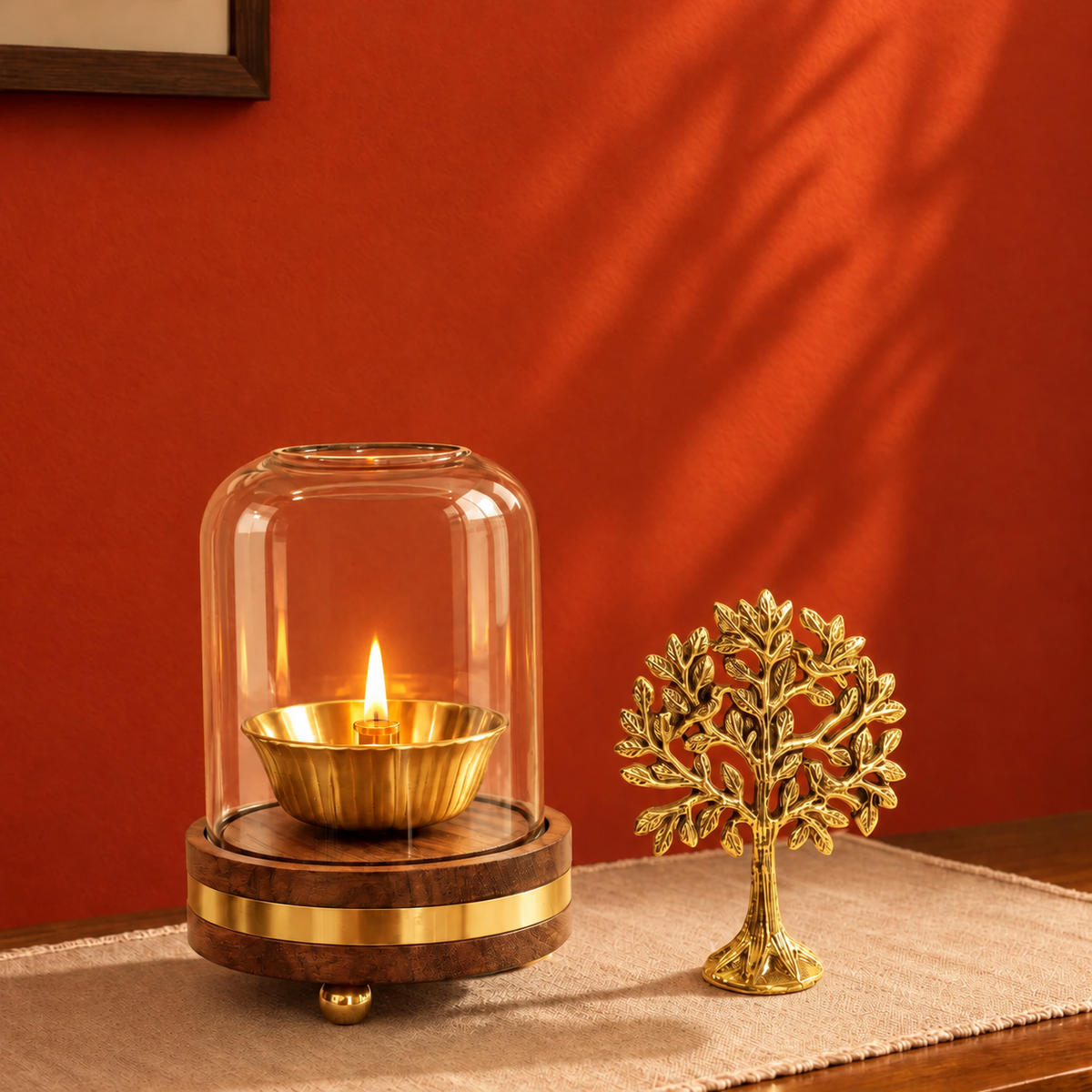 Tree of Life & Akhand Diya Set