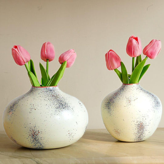 Metal Bud Flower Vase Set - Behoma