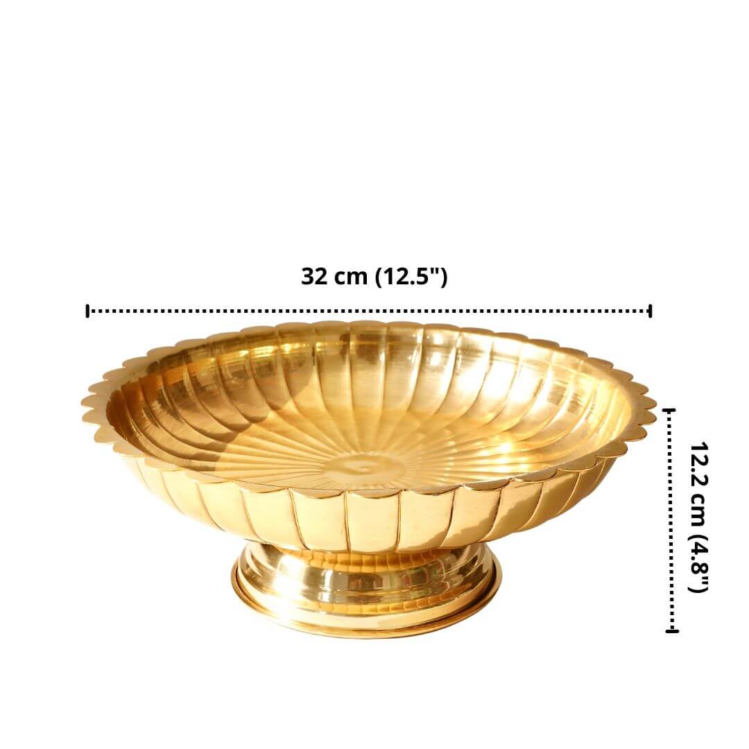 Metal Urli, Metal urli bowl, Traditional urli bowl, Floating flower urli