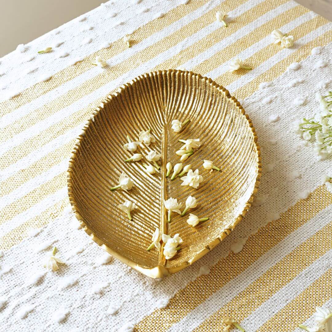 Metal decorative tray, Metal serving tray, Decorative metal platter, Large