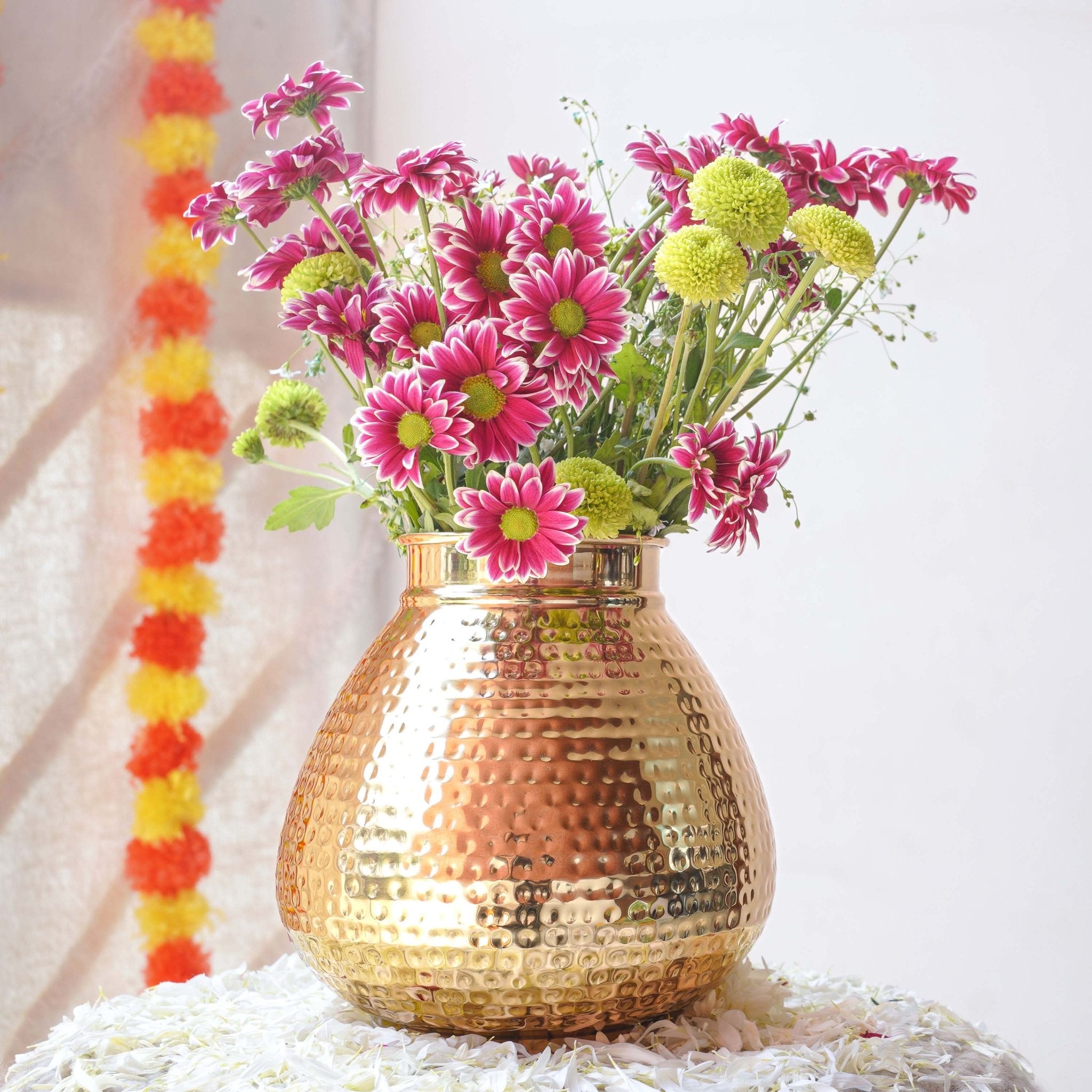 Metal Vase, metal flower vase, anniversary gift