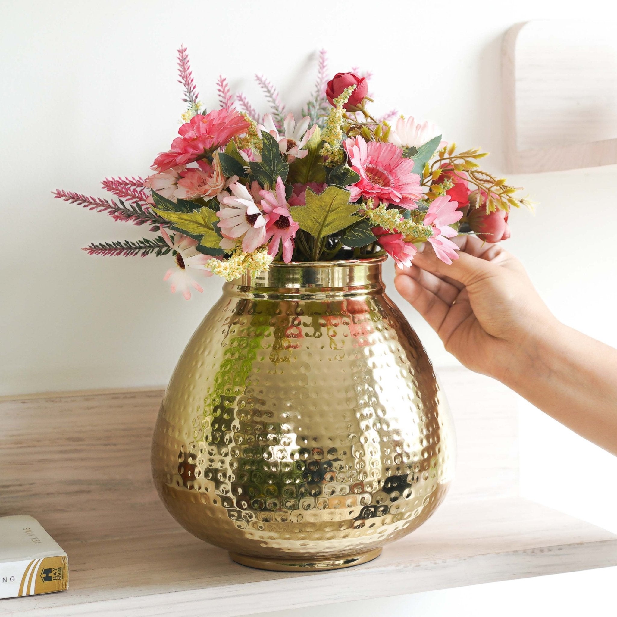 Metal Vase, metal flower vase, anniversary gift