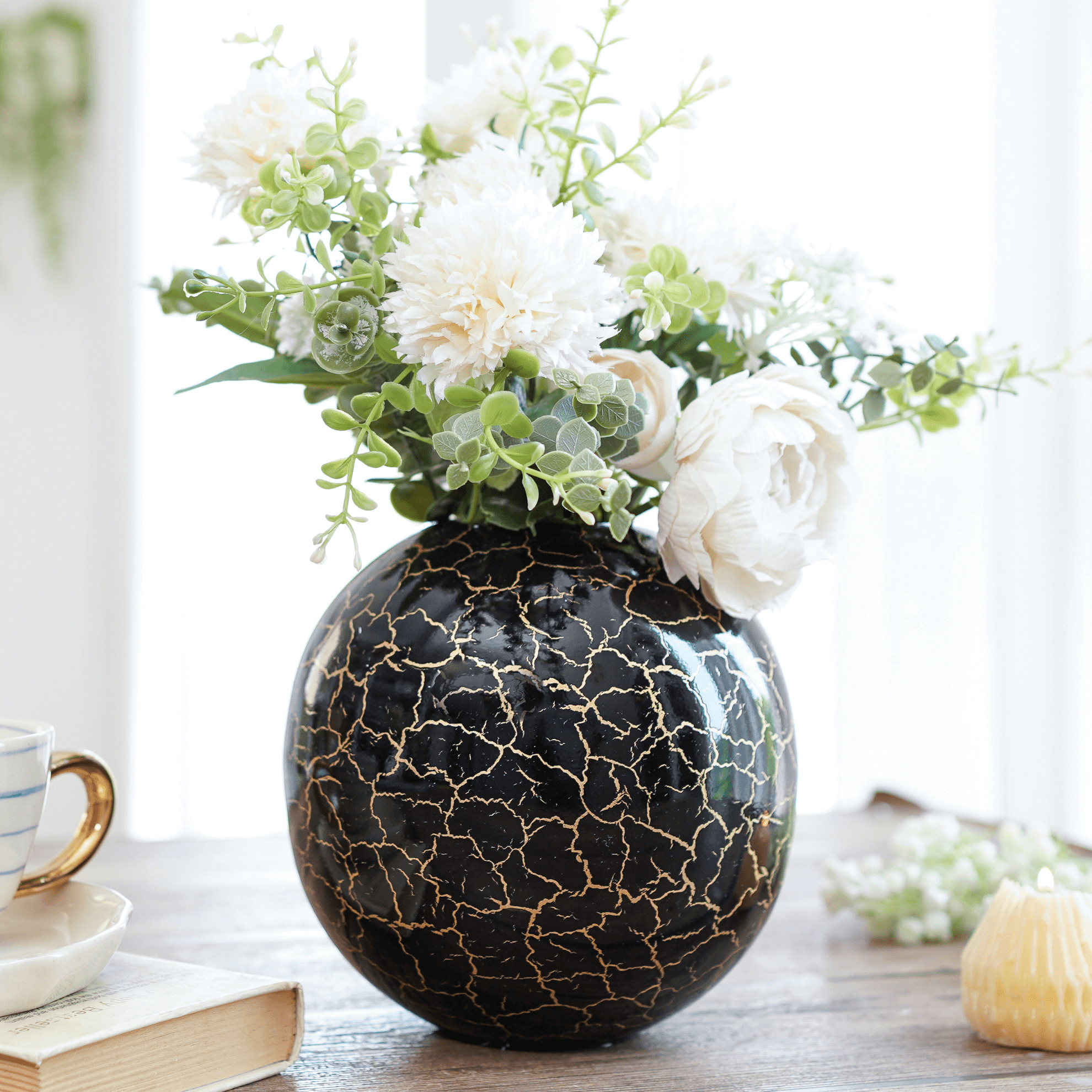 Metal Ball Flower Vase - Behoma