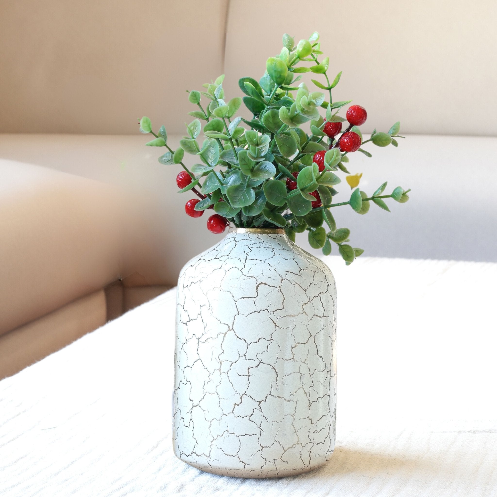 Metal Bottle Flower Vase - Behoma