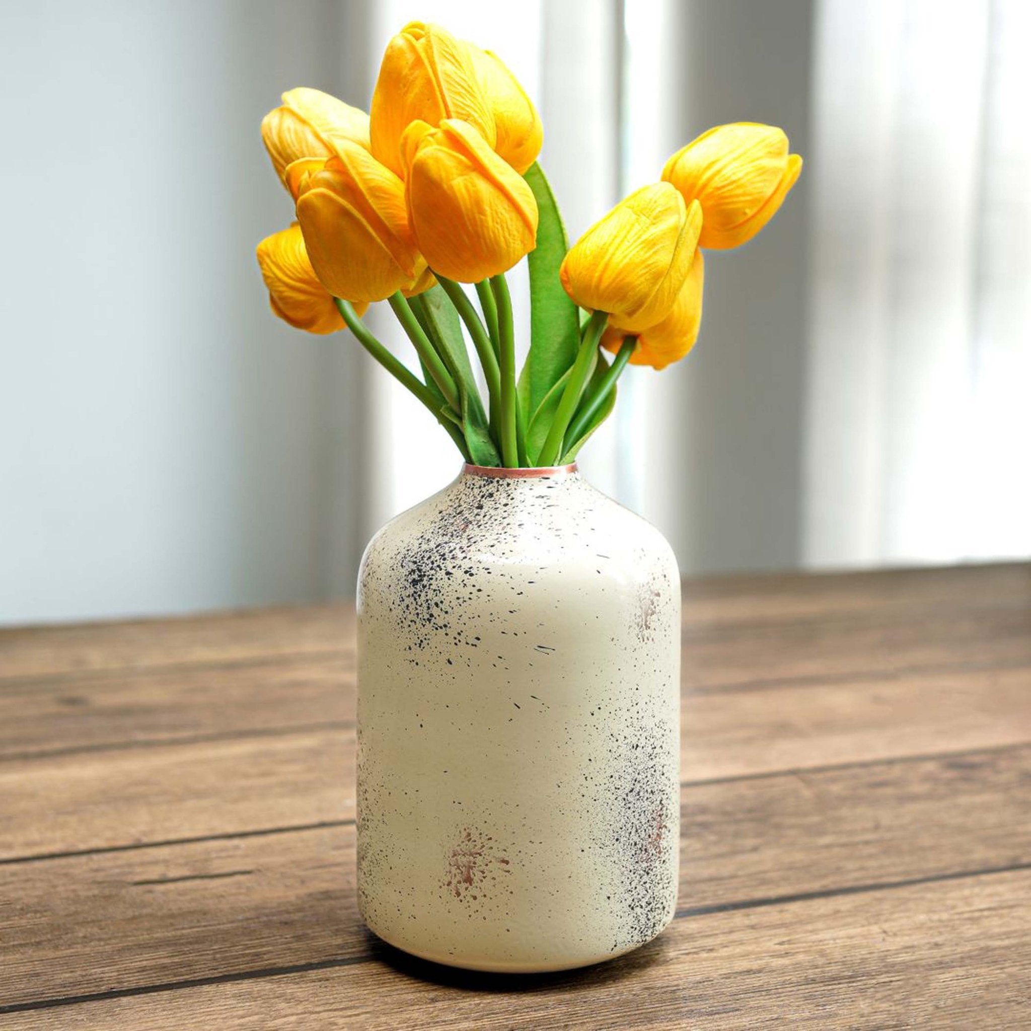 Metal Bud Bottle Flower Vase - Behoma