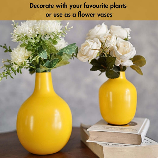 Metal flower Vase set of 2 - Behoma