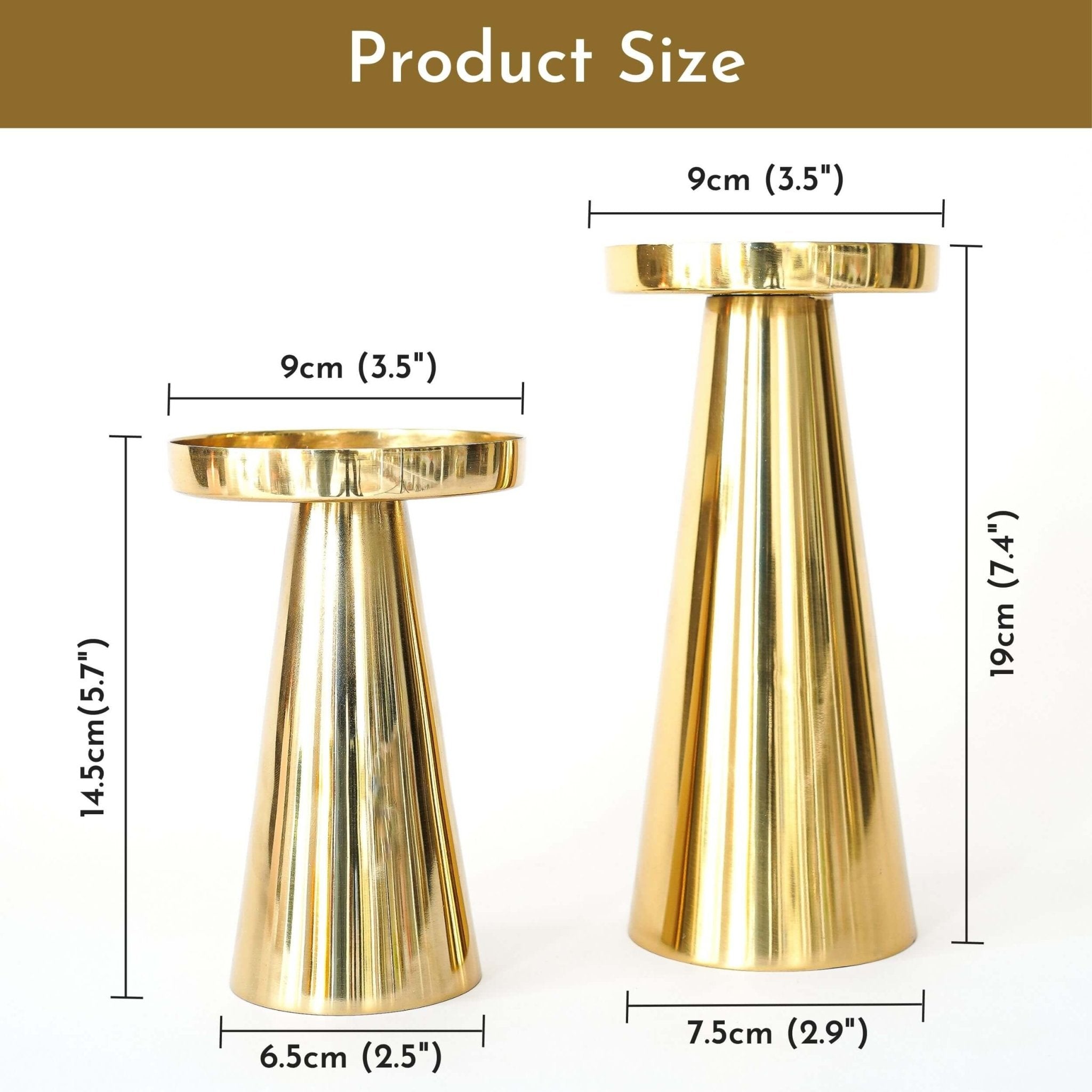 Golden Candle Stand Gift Set