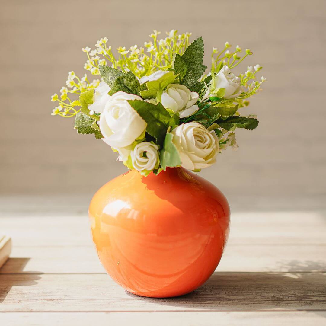 Metal Flower Vase | Small - Behoma