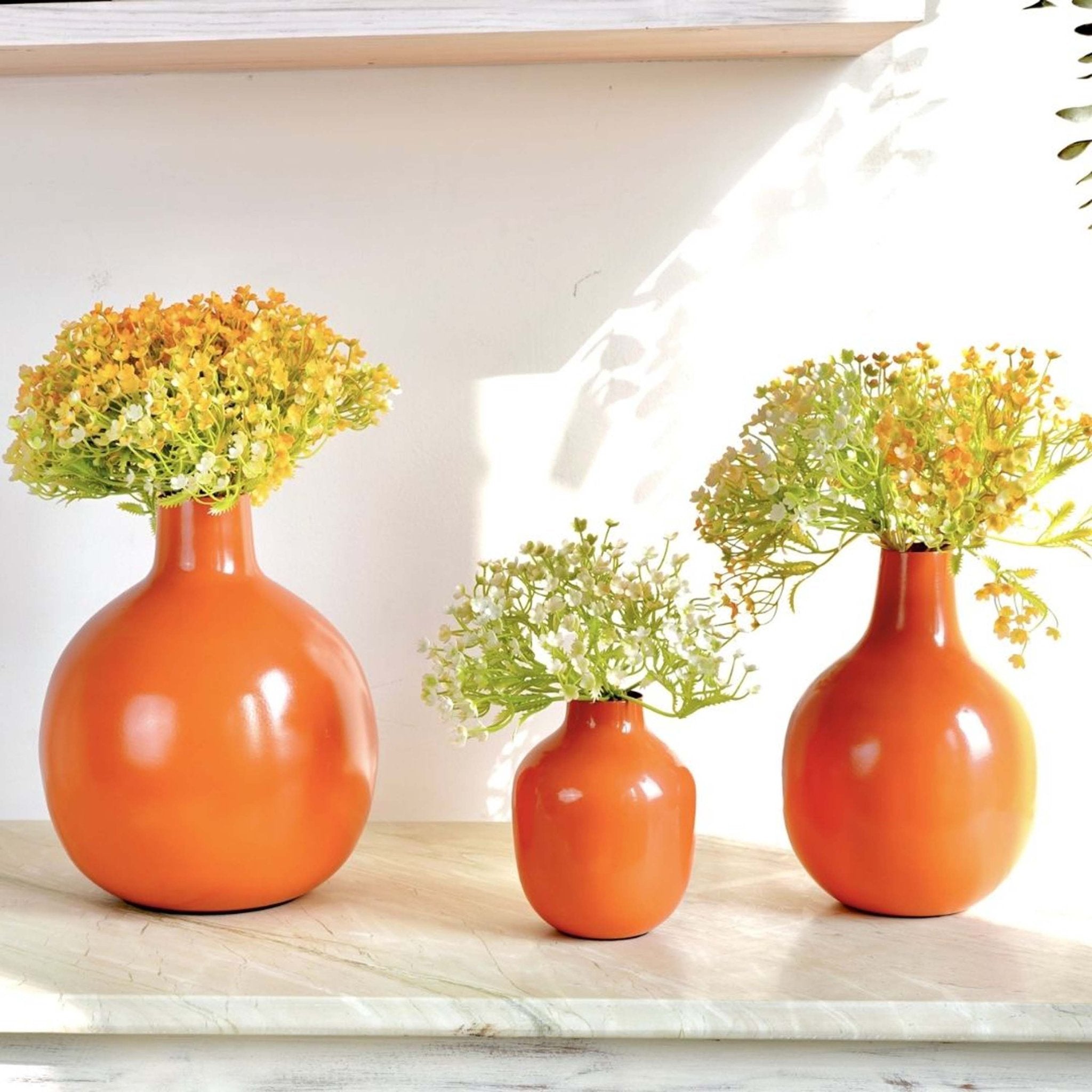 Metal Flower Vase, Set of 3 | Behoma