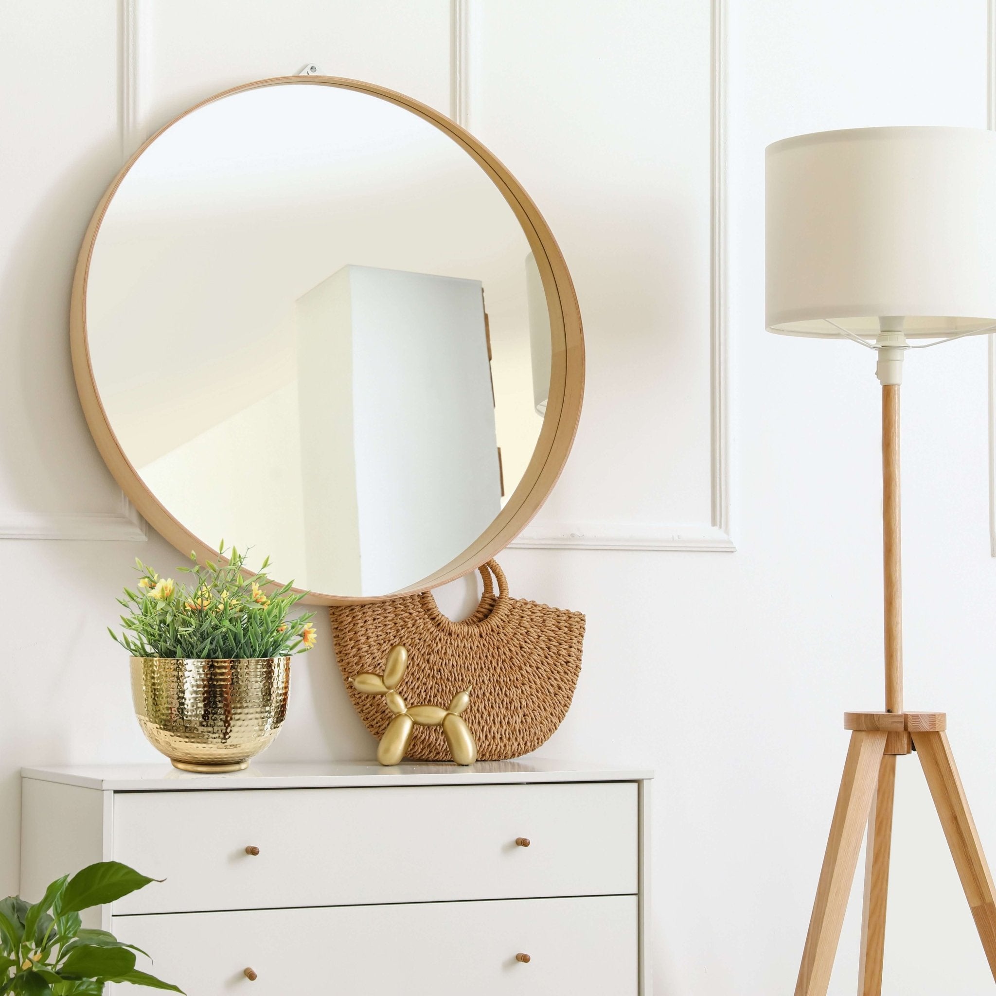 Metal Hammered Bowl Planter - Gold, 5.5'' - Behoma