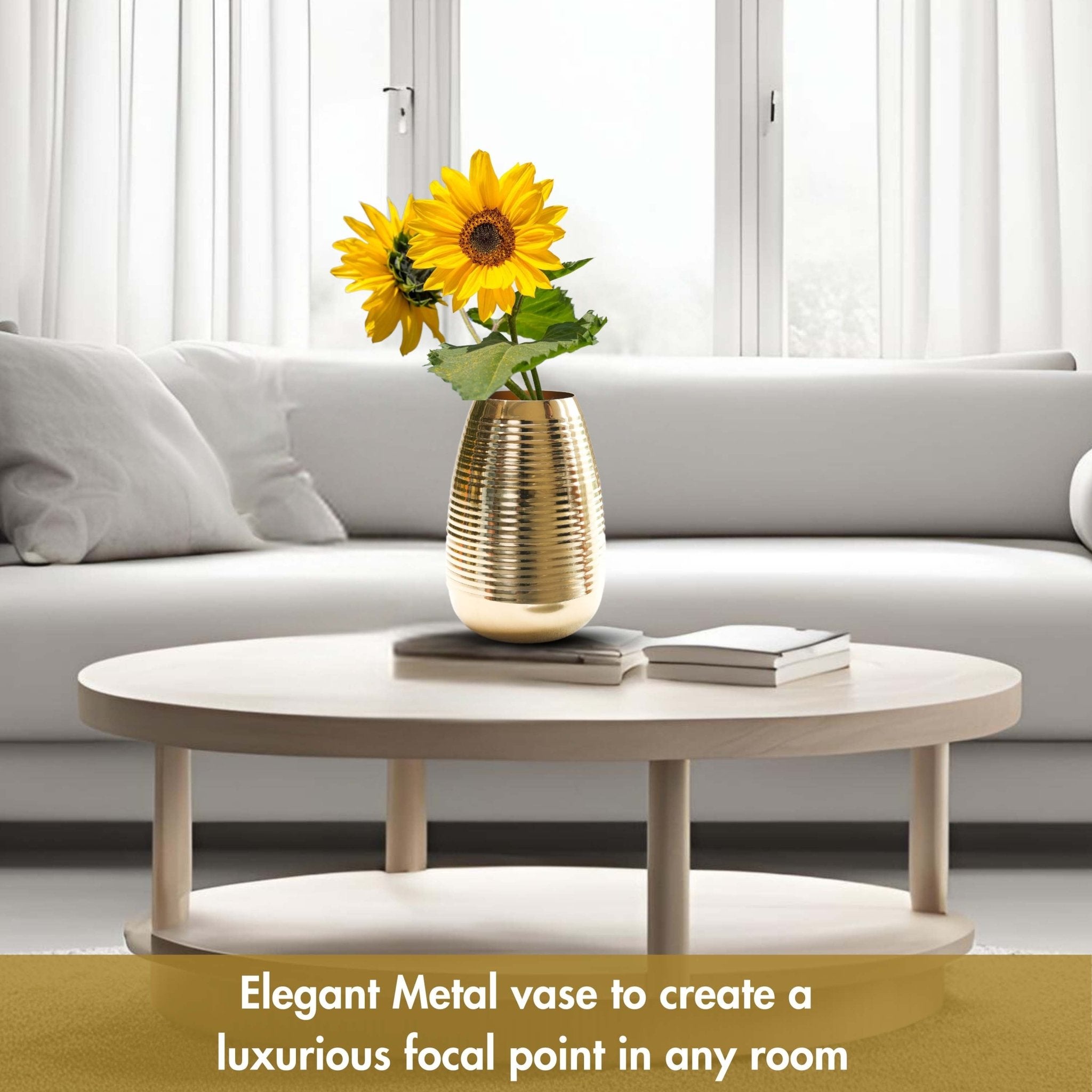 Metal Vase, Gift for Wife, Women's Day Gift