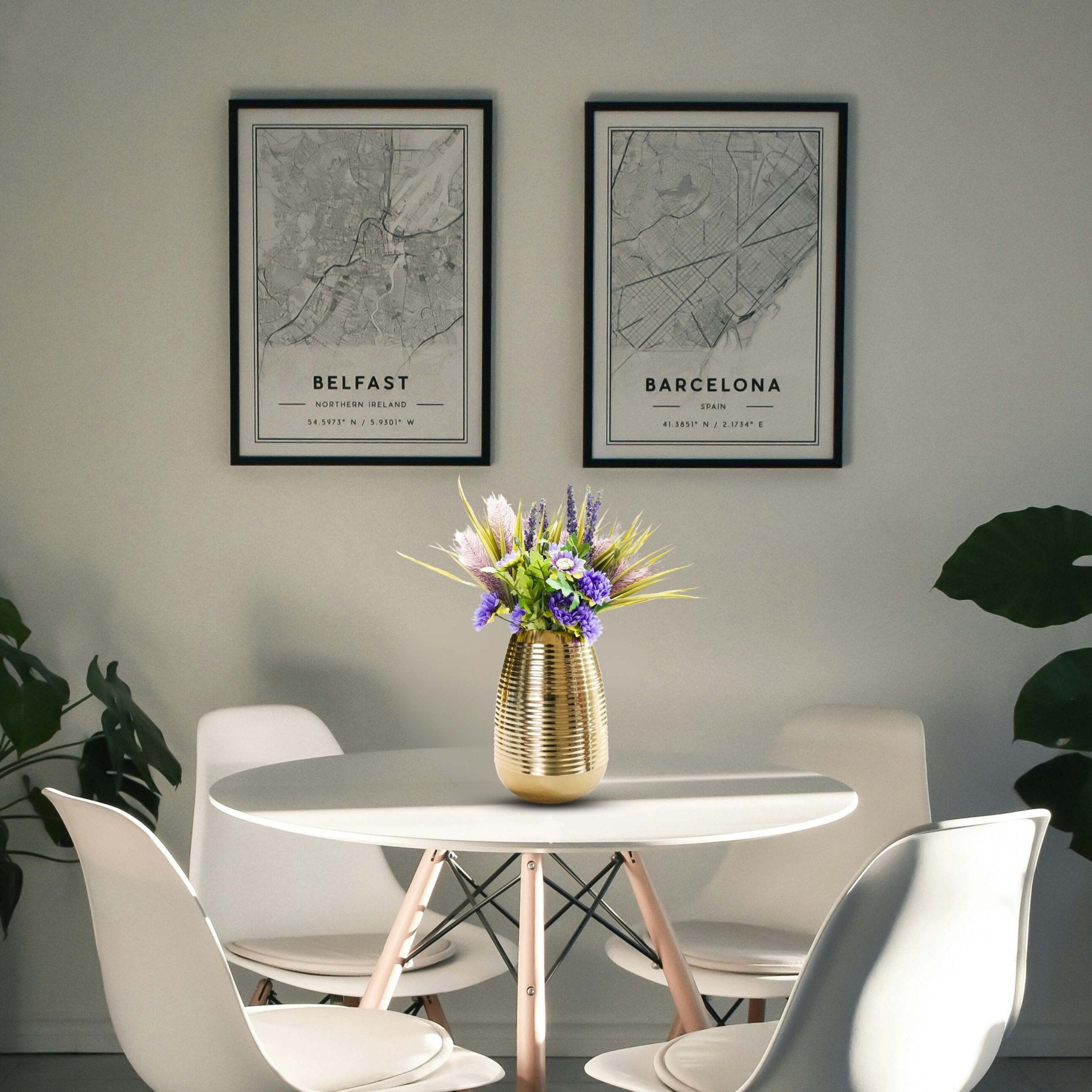 Metal Vase, Gift for Wife, Women's Day Gift