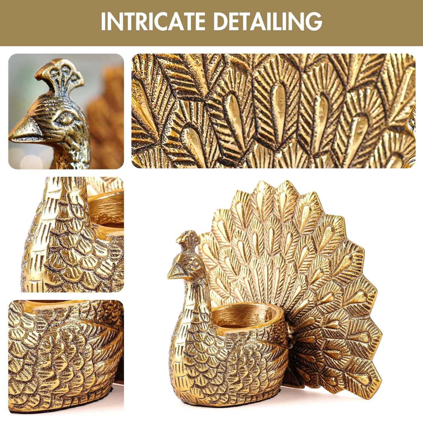 Metal Peacock Rakhi Gift