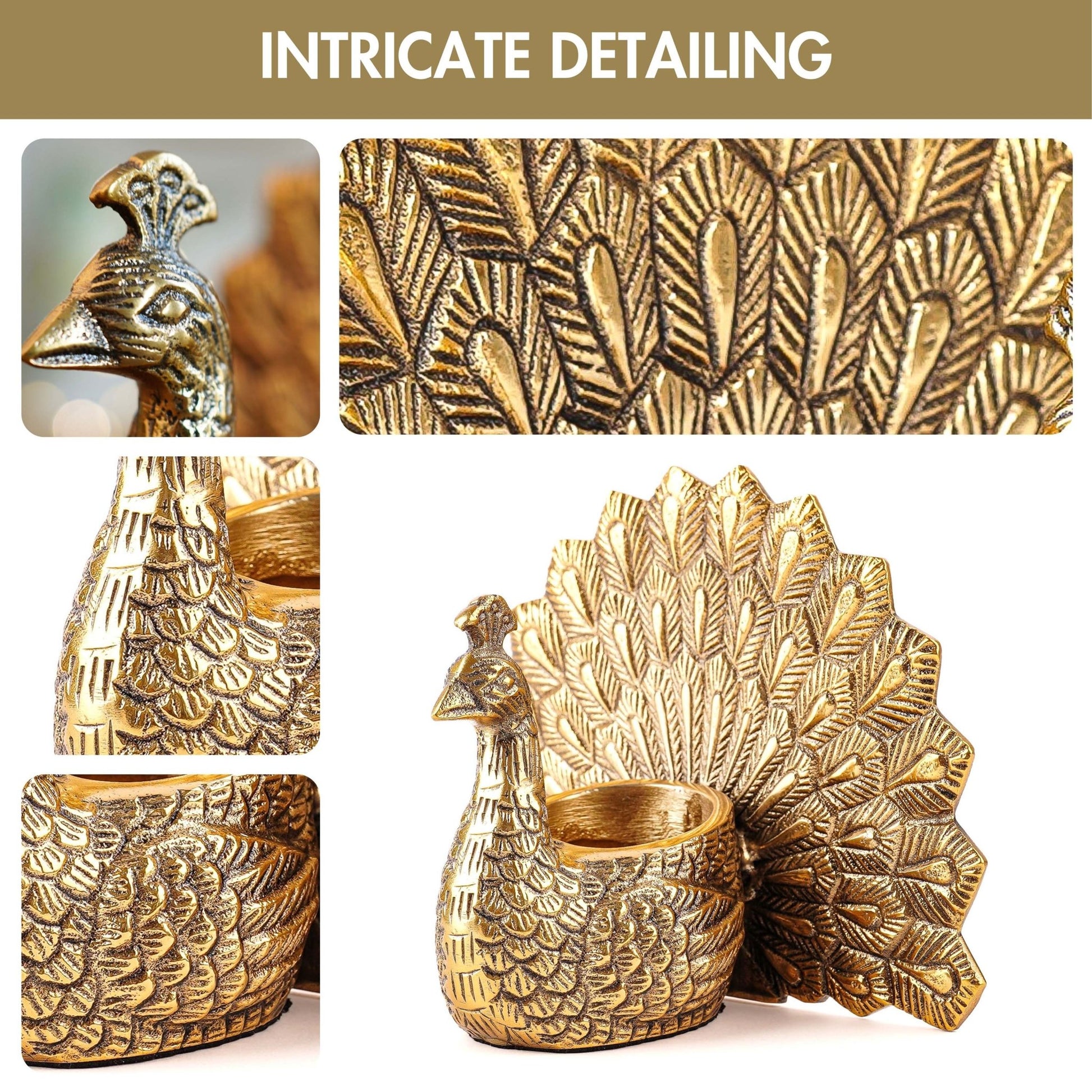 Metal Peacock Rakhi Gift