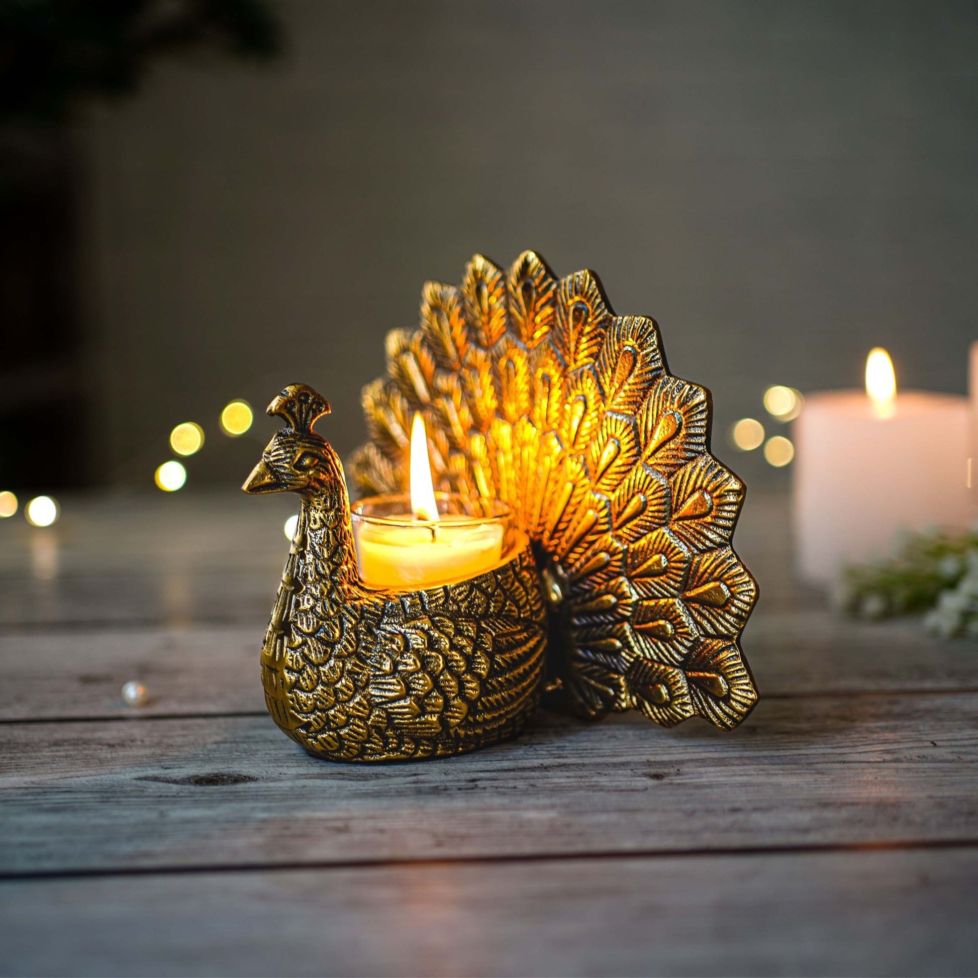 Metal Peacock Rakhi Gift