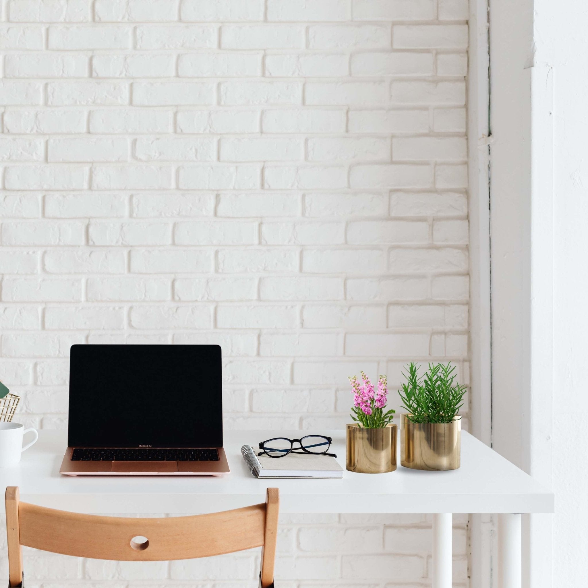 Mini Table - top Metal Plant Stand, Gold, Set - 4.1'' & 3.5'' - Behoma