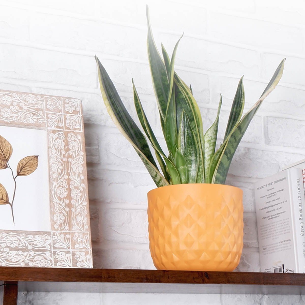 Pineapple Metal Planter, Yellow - Behoma