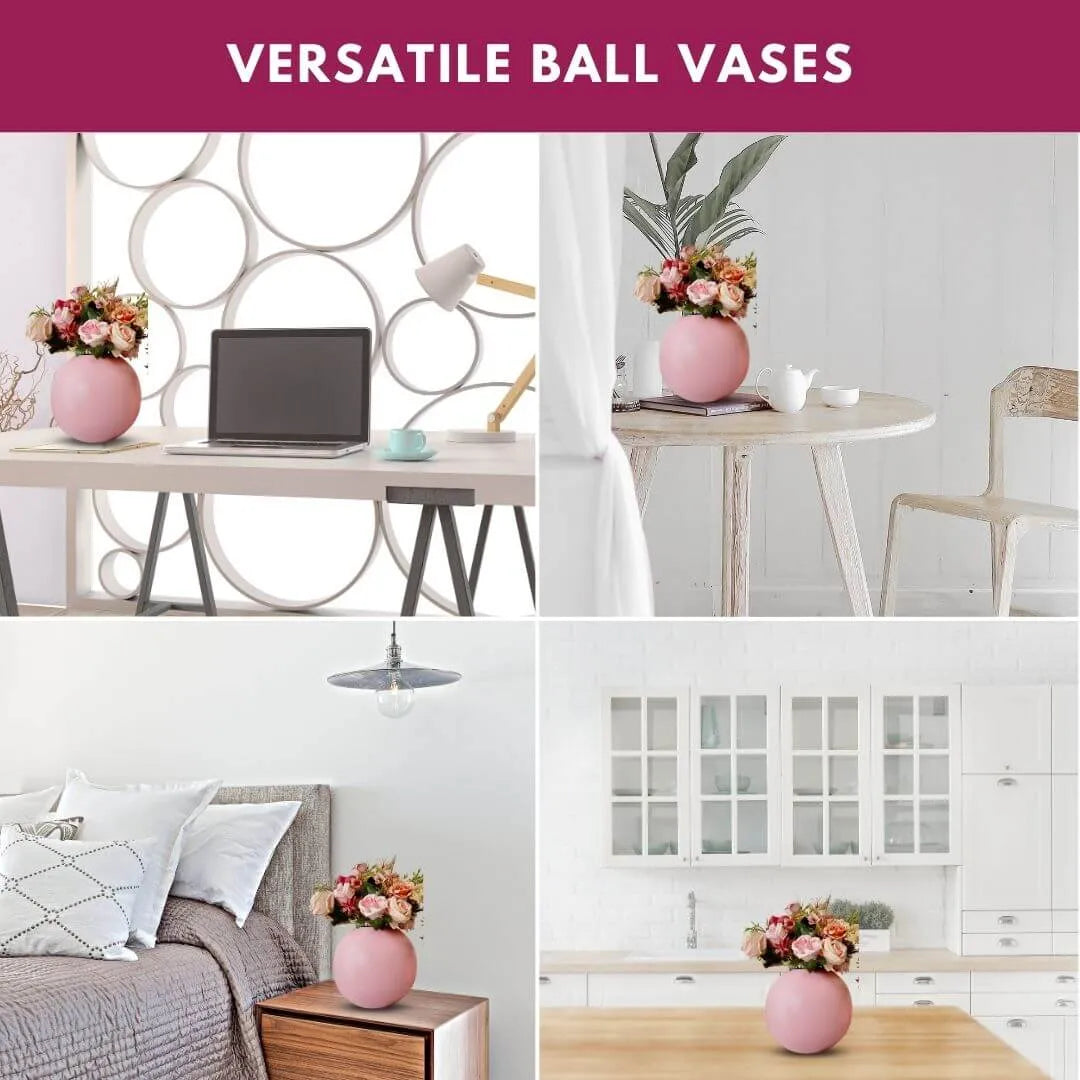 Artificial flowers and vase Pink