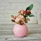 Ball Flower vase pink small