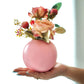 Artificial flowers and vase small