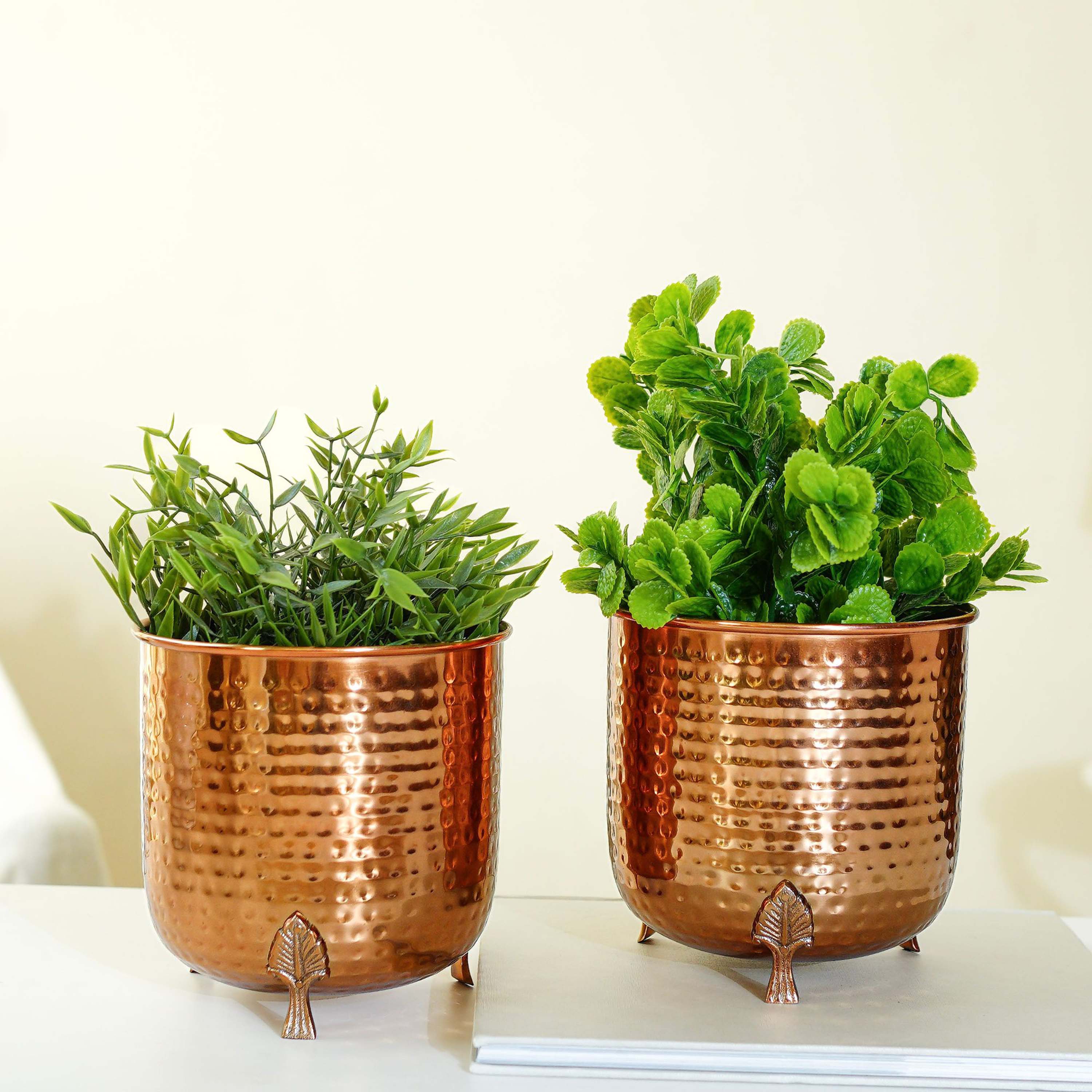 Leaf Leg Planter Set, Copper (Pot Only)