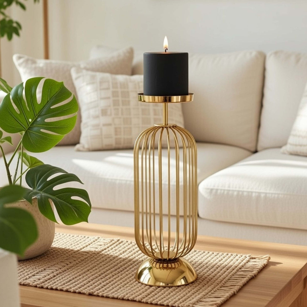 Large Cage Candle Holder