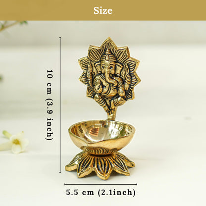 Brass Ganesh Diya