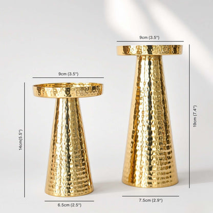 Hammered Candle Holders