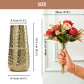 Combo of Metal Vase and Pink Roses