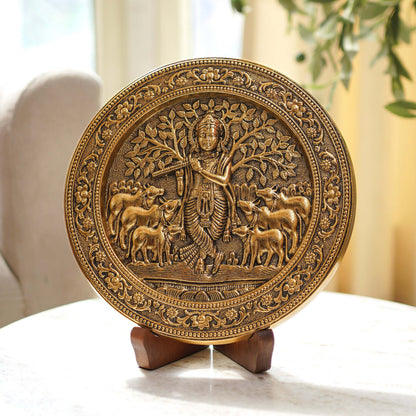 Divine Krishna Wall Plate