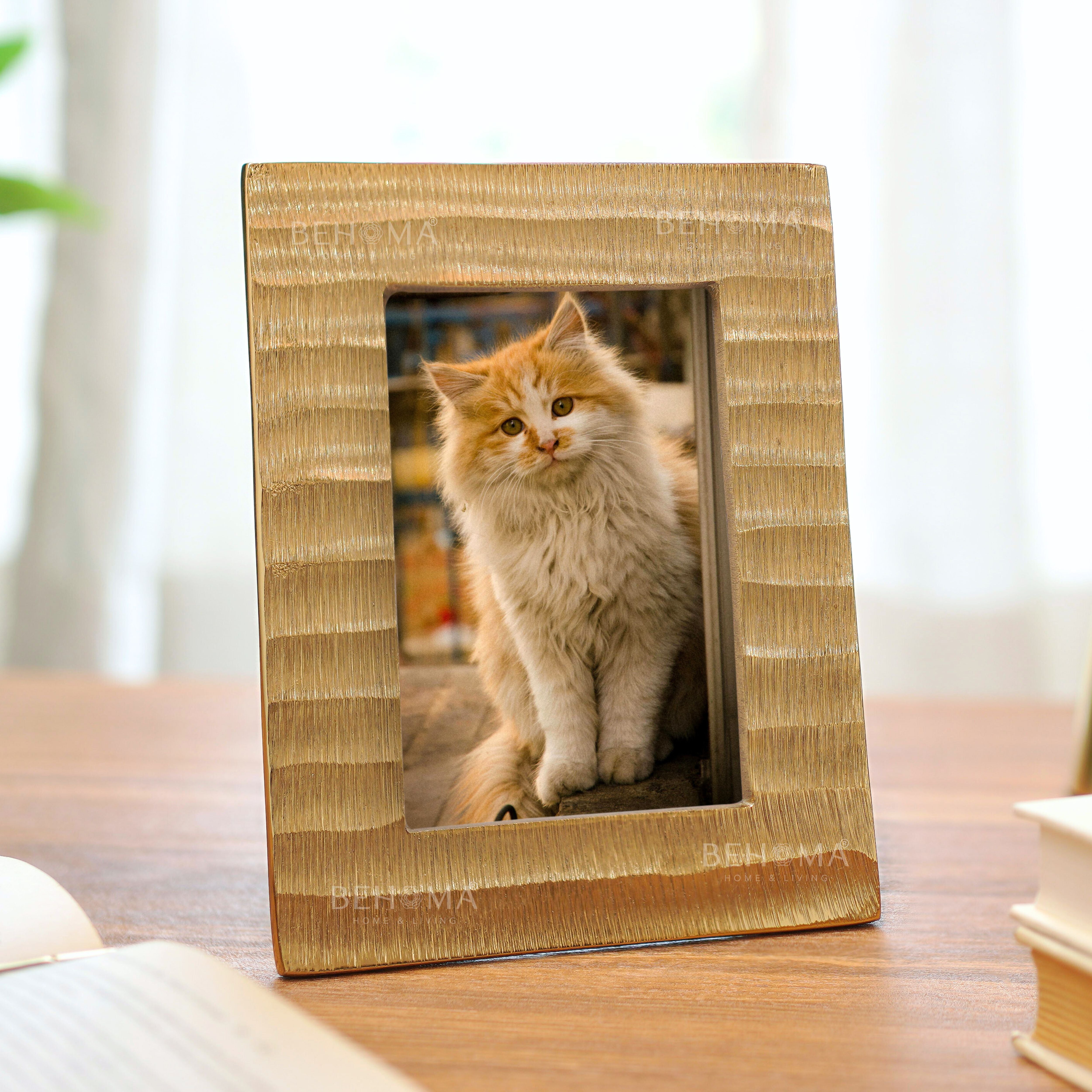 Wave Photo Frame, Gold, 4x6