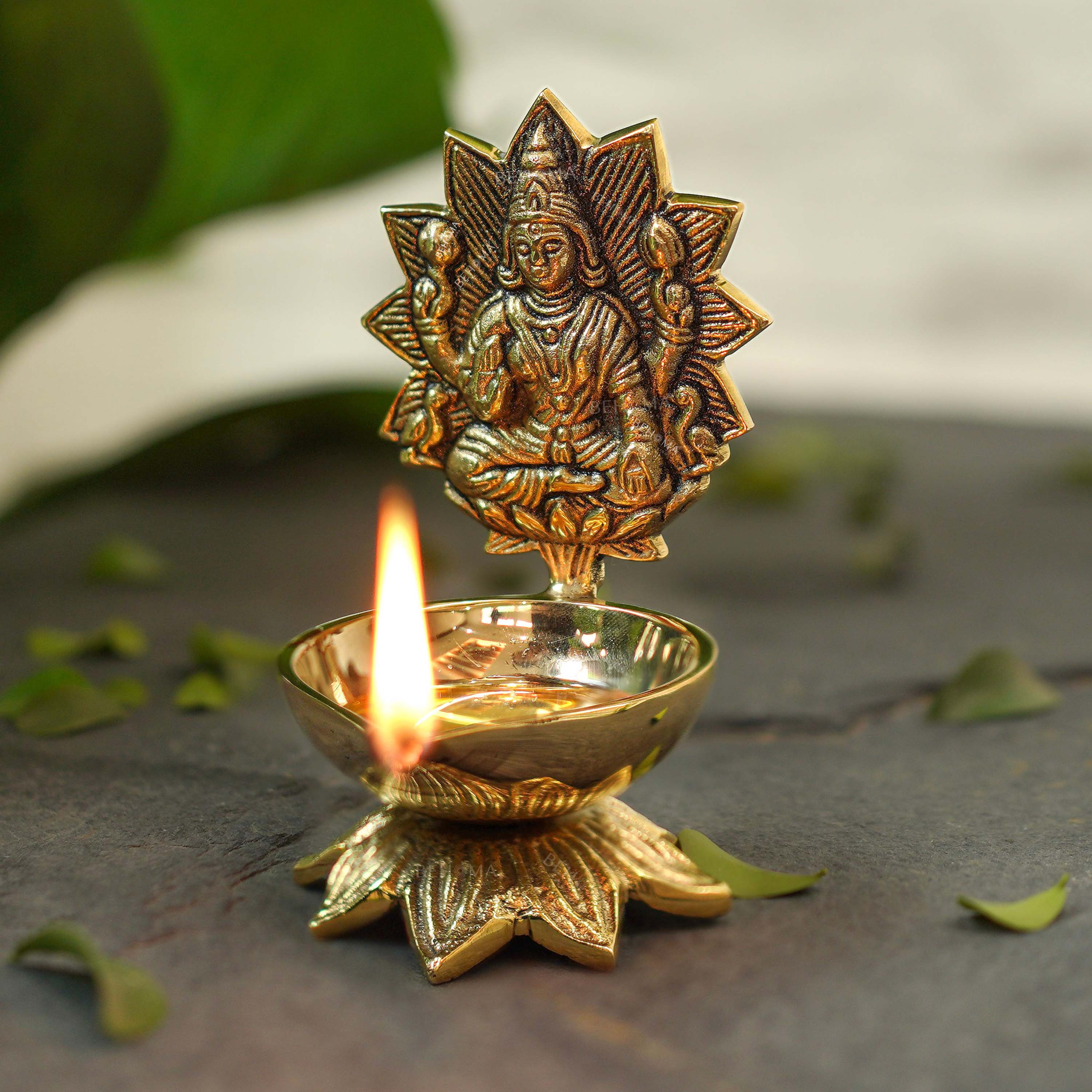 Brass Lakshmi Diya
