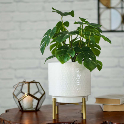 Hammered Metal Planter, Small (Planter Only)