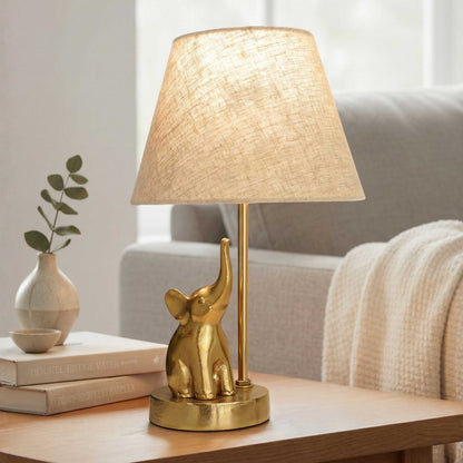 Elephant Figurine Table Lamp