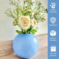 Metal Ball Flower vase large blue 