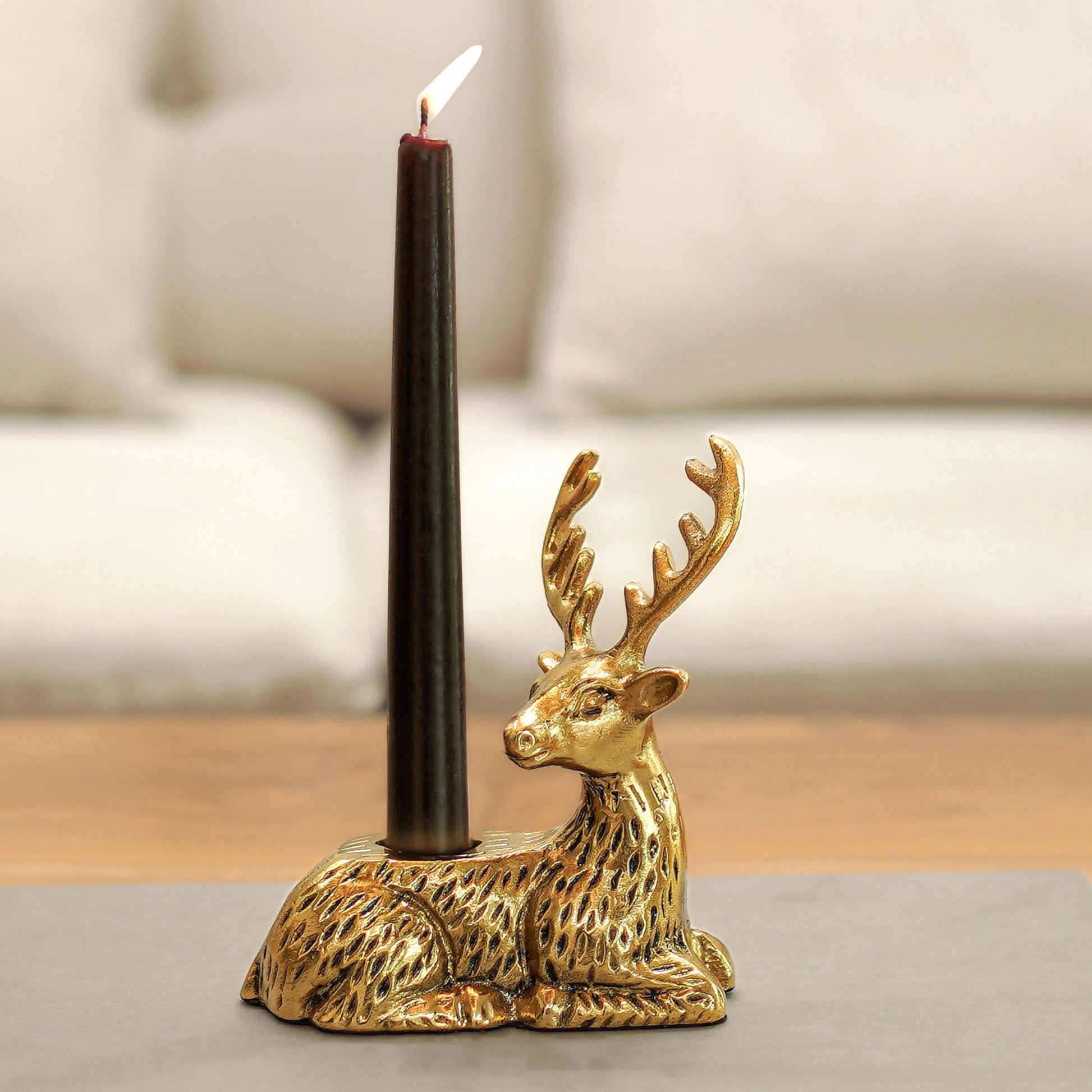 Deer candle holder